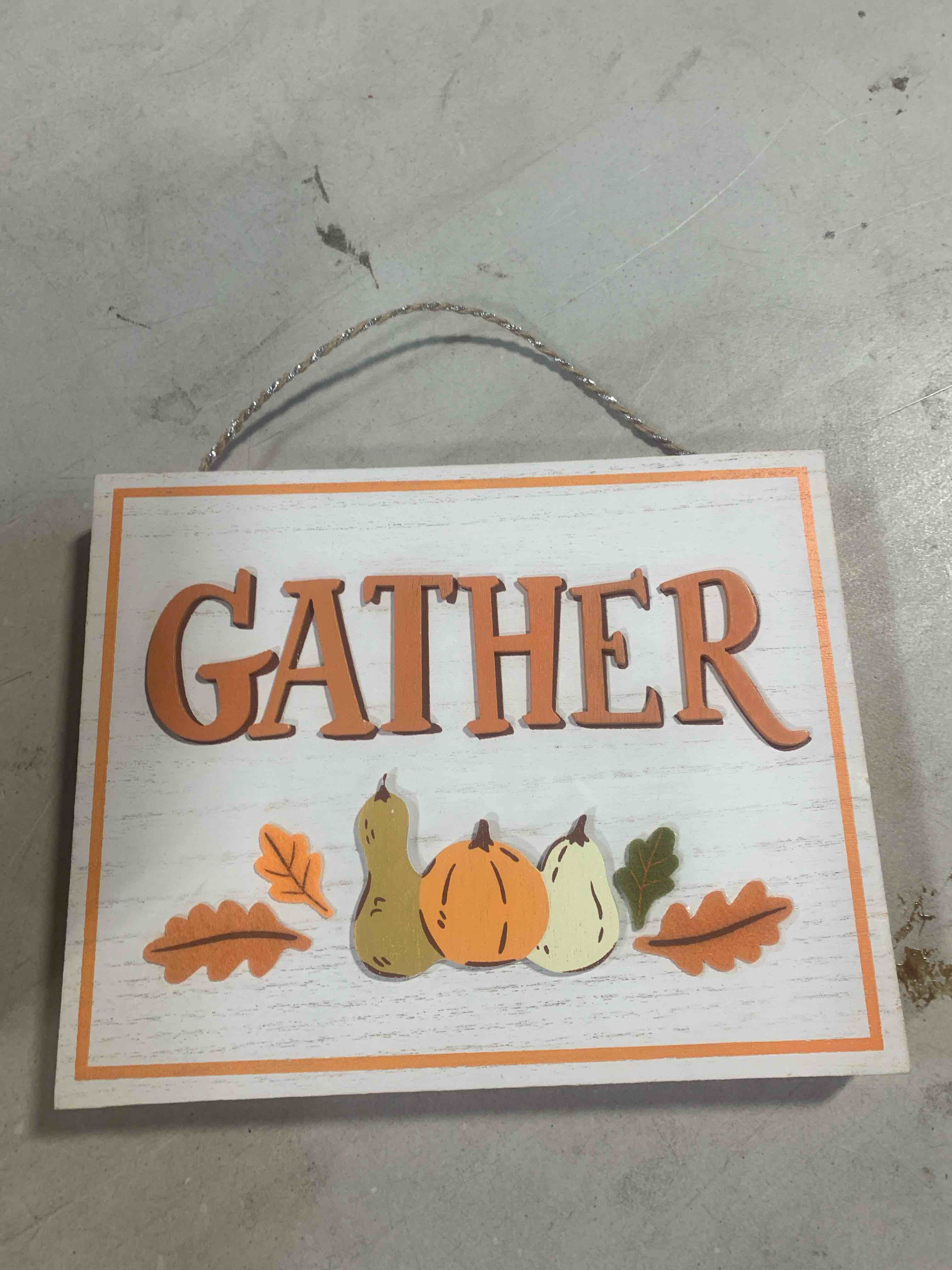 Condition photo showing New/Like New for Halloween Harvest Gather Wood Box Sign - Hyde & EEK! Boutique