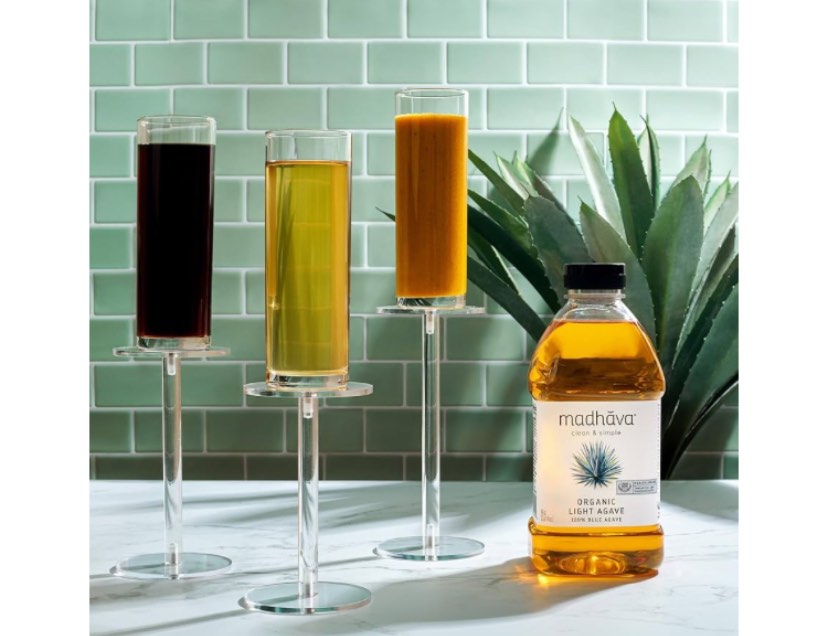 Condition photo showing New/Like New for MADHAVA Organic Light Agave, 100% Pure Blue Nectar | Sugar Alternative | Vegan | Non GMO | Natural Liquid Sweetener, 46 Oz. (Pack of 2)