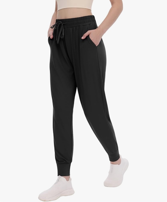 Condition photo showing New/Like New for TNNZEET Women's Joggers with Pockets - High Waisted Sweatpants Tapered Leg Drawstring Lightweight Athletic Pants