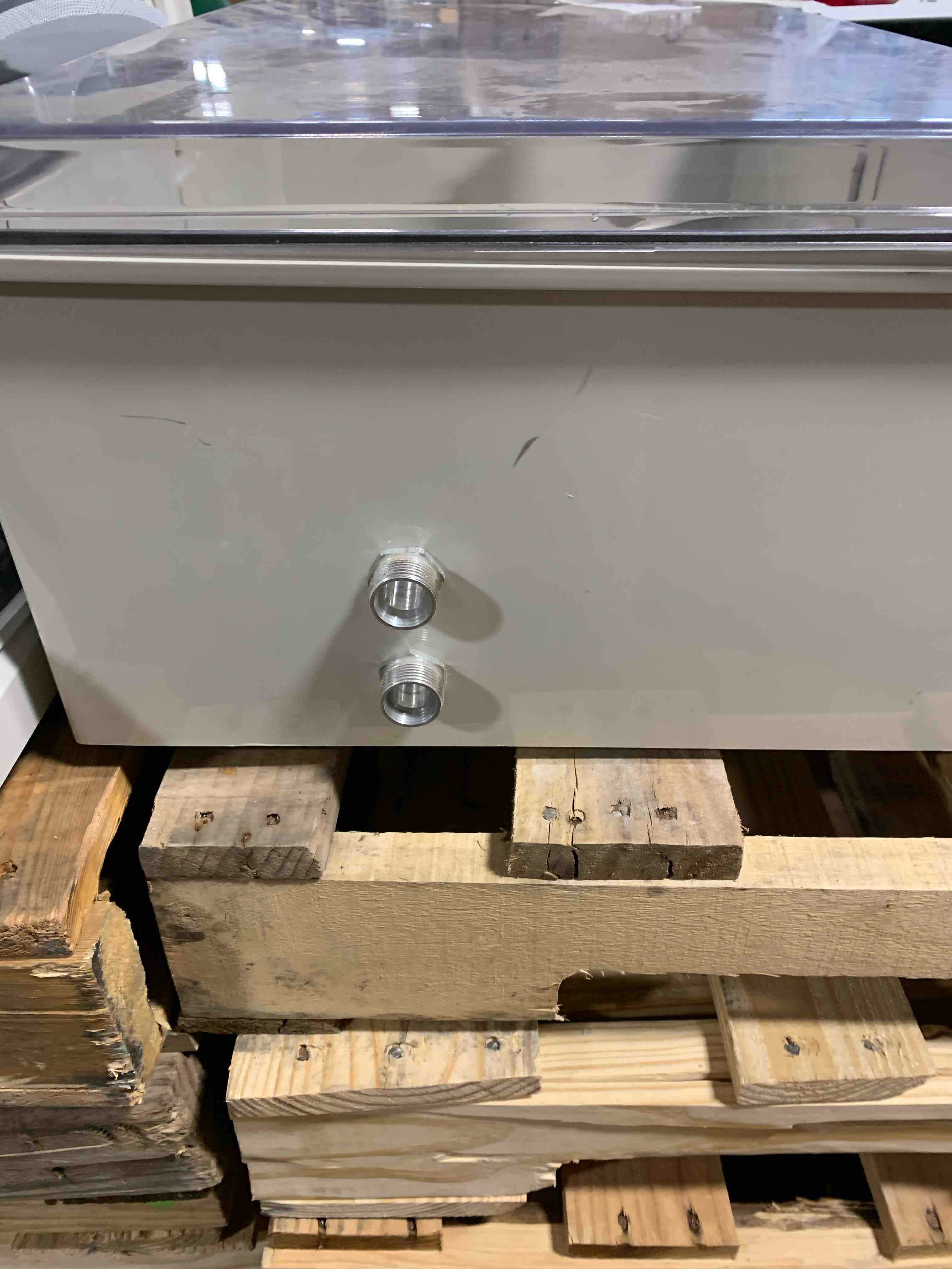 Condition photo showing As Is for 20x16x8" Polycarbonate Wall Mount Electrical Enclosure with Clear Cover