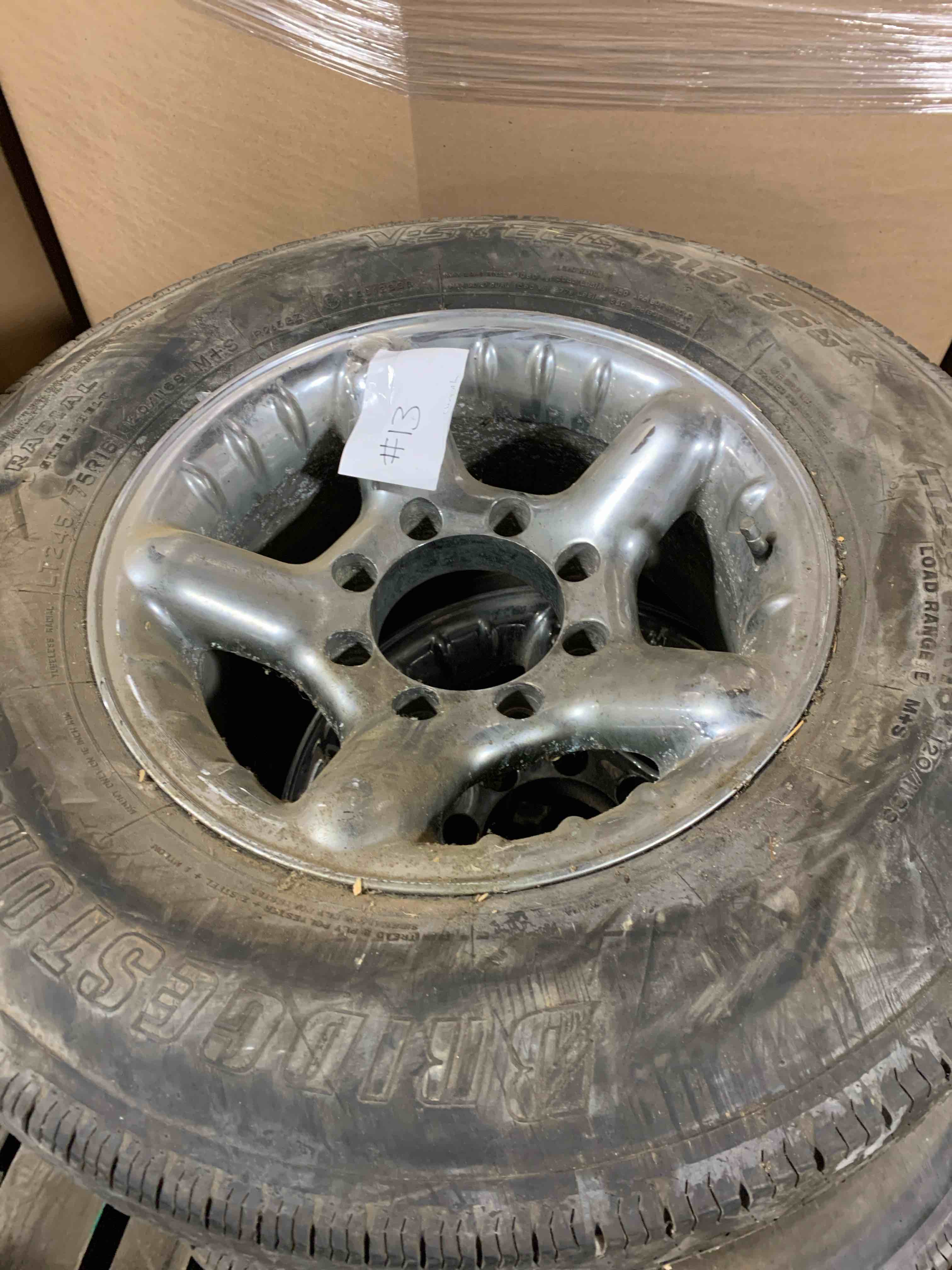 Condition photo showing Good Condition for LT 245/75R16 Tires and Rims