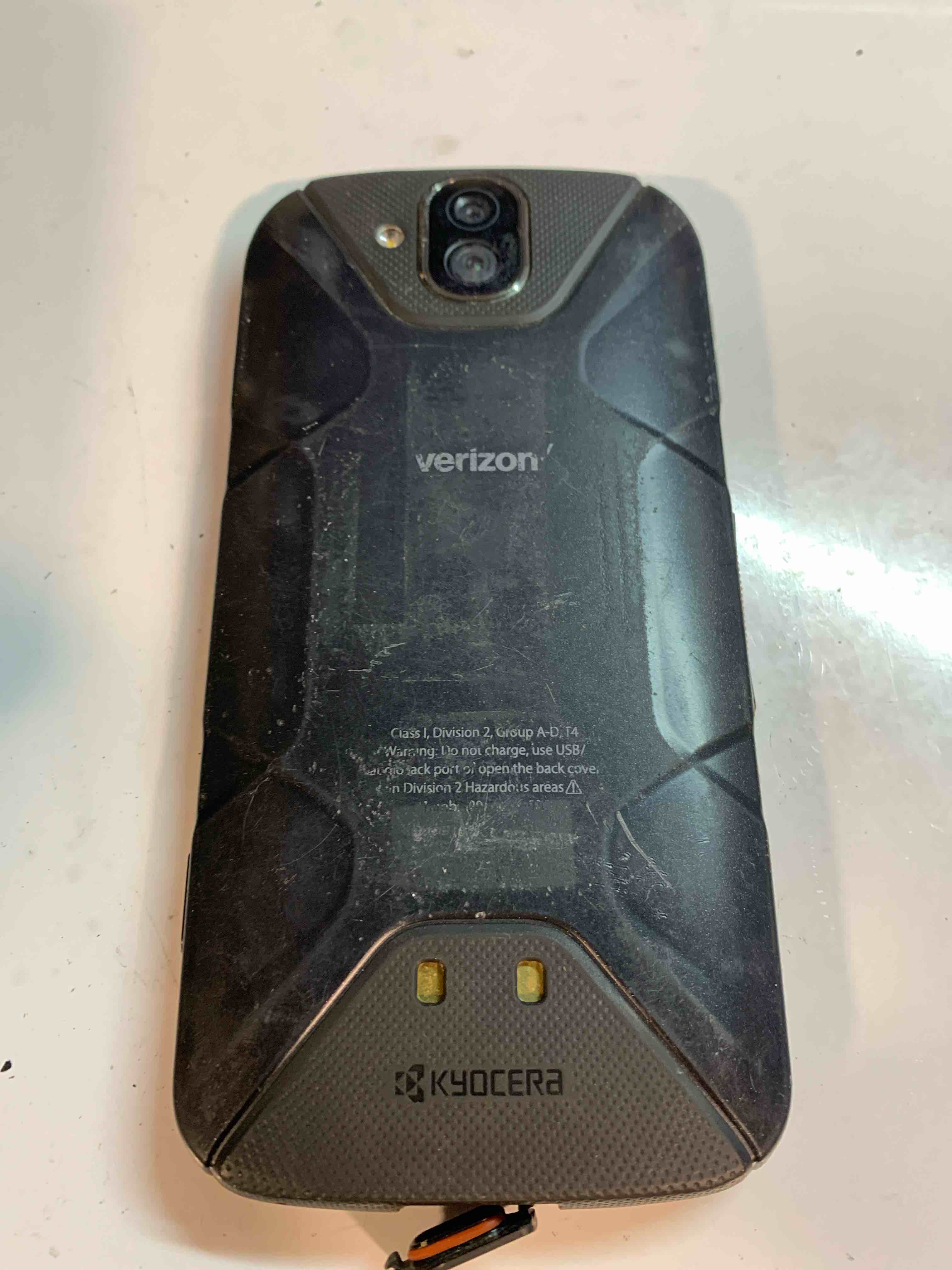 Condition photo showing As Is for Kyocera DuraForce PRO E6820 4G VoLTE - 32GB Black 