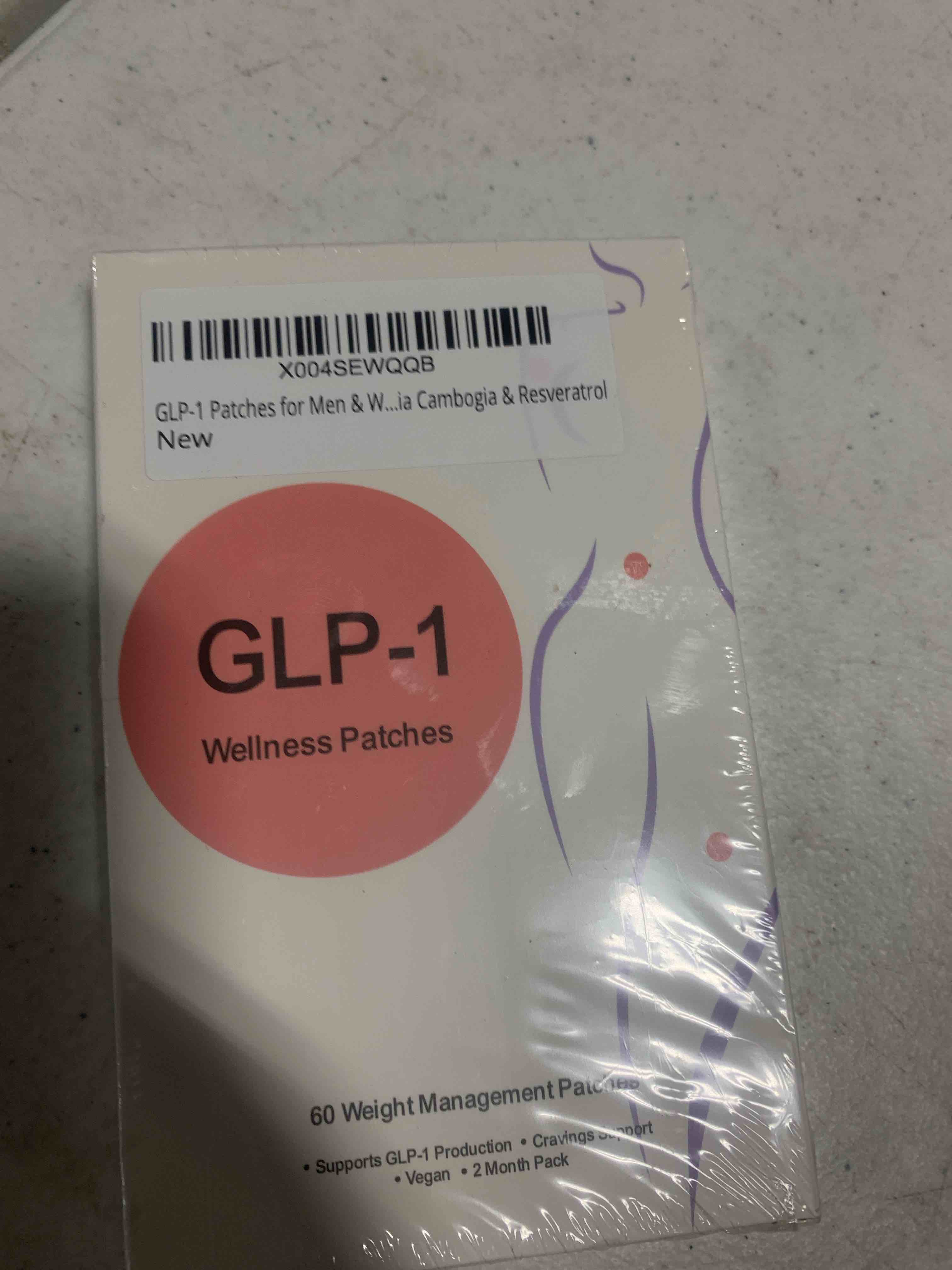 Condition photo showing New/Like New for GLP-1 Support Patches, Natural Ingredients, 60-Piece Cosmetic Patch for Women & Men – Ideal for On-The-Go Use