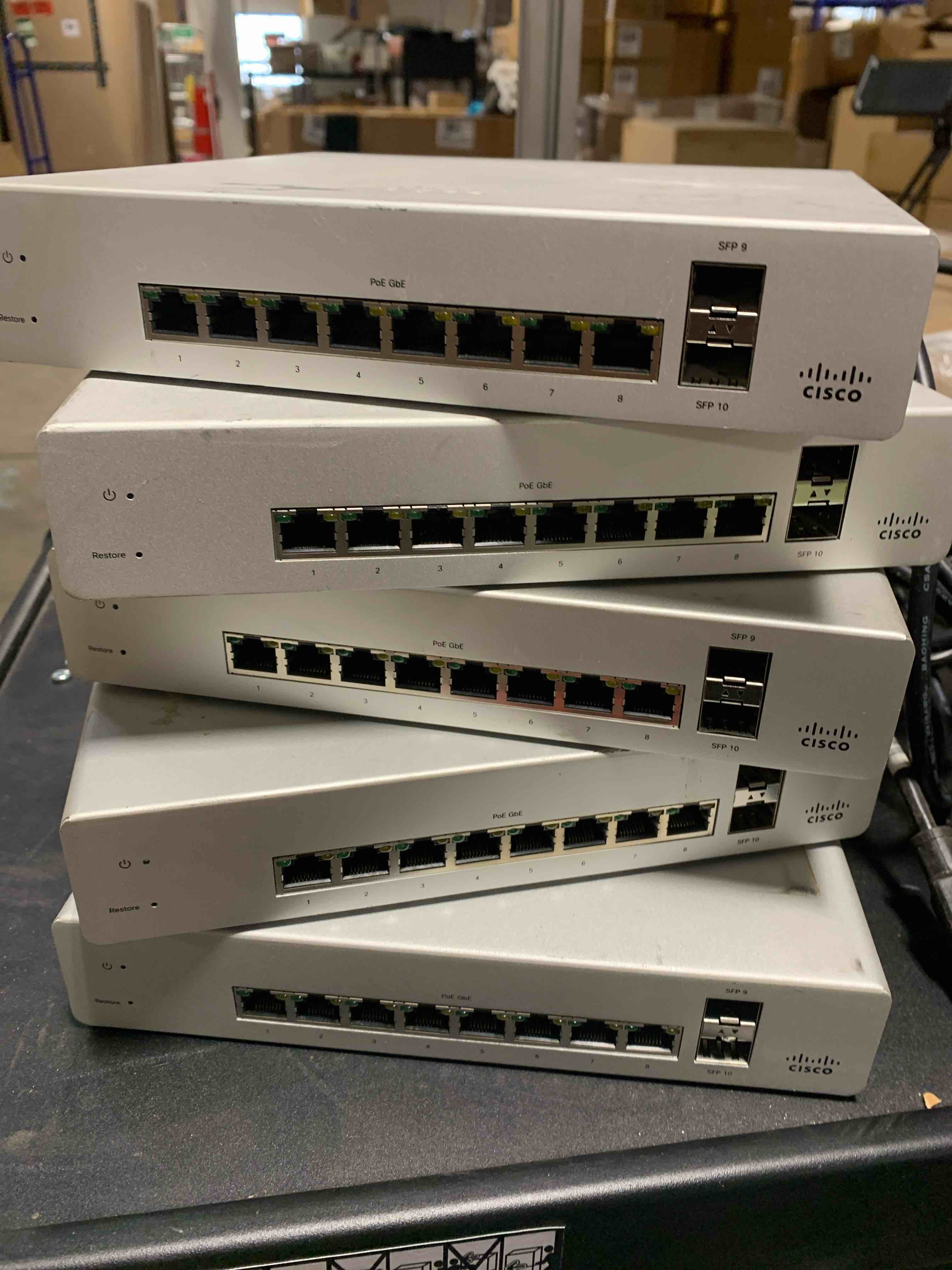 Condition photo showing Good Condition for Lot of 5 Network Switches