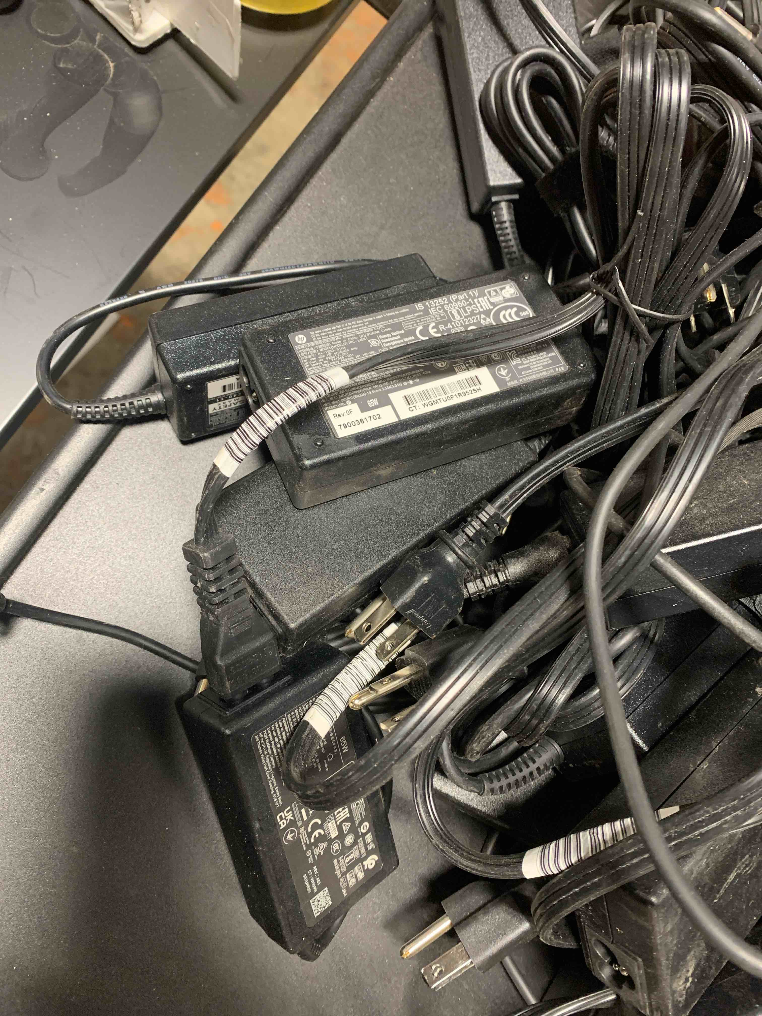 Condition photo showing Good Condition for Lot of 20 HP Laptop Power Cords  