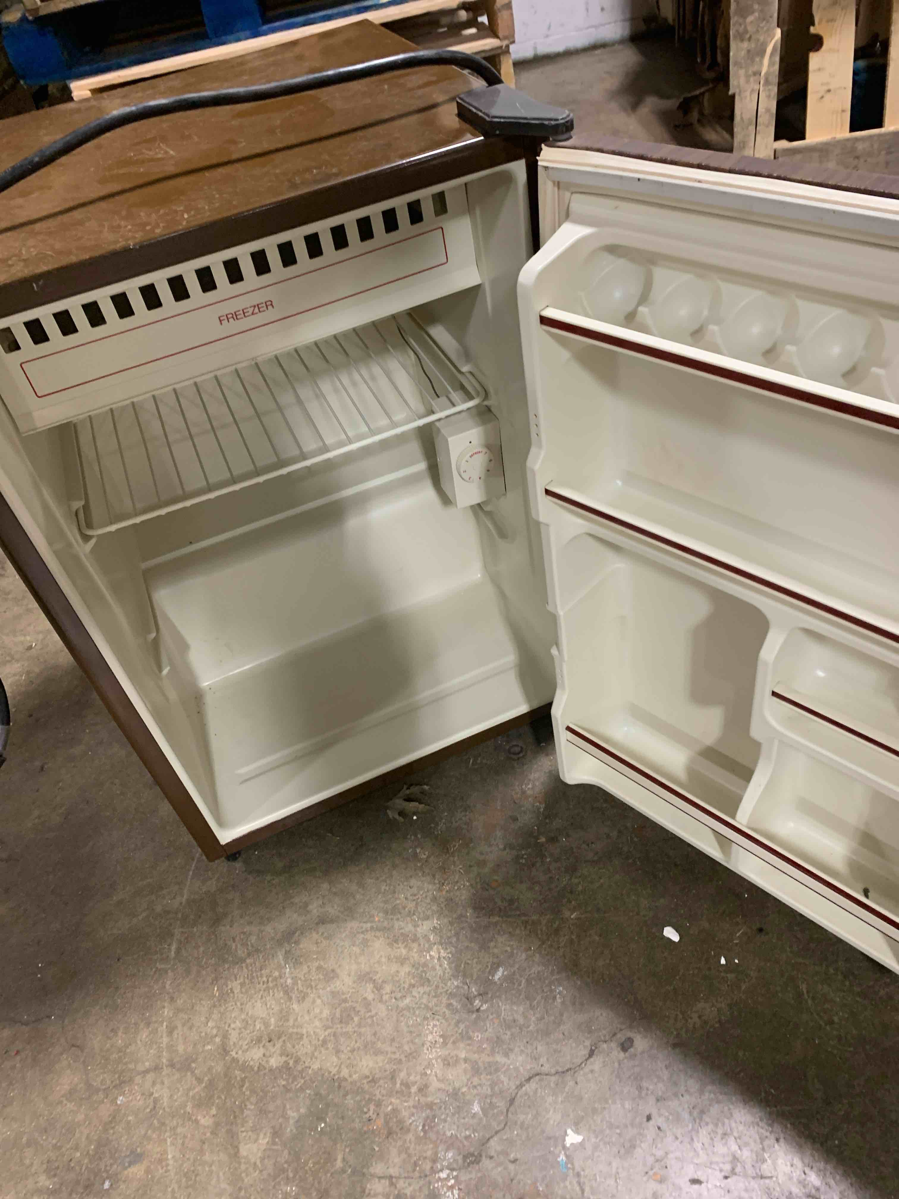 Condition photo showing As Is for Mini Fridge 