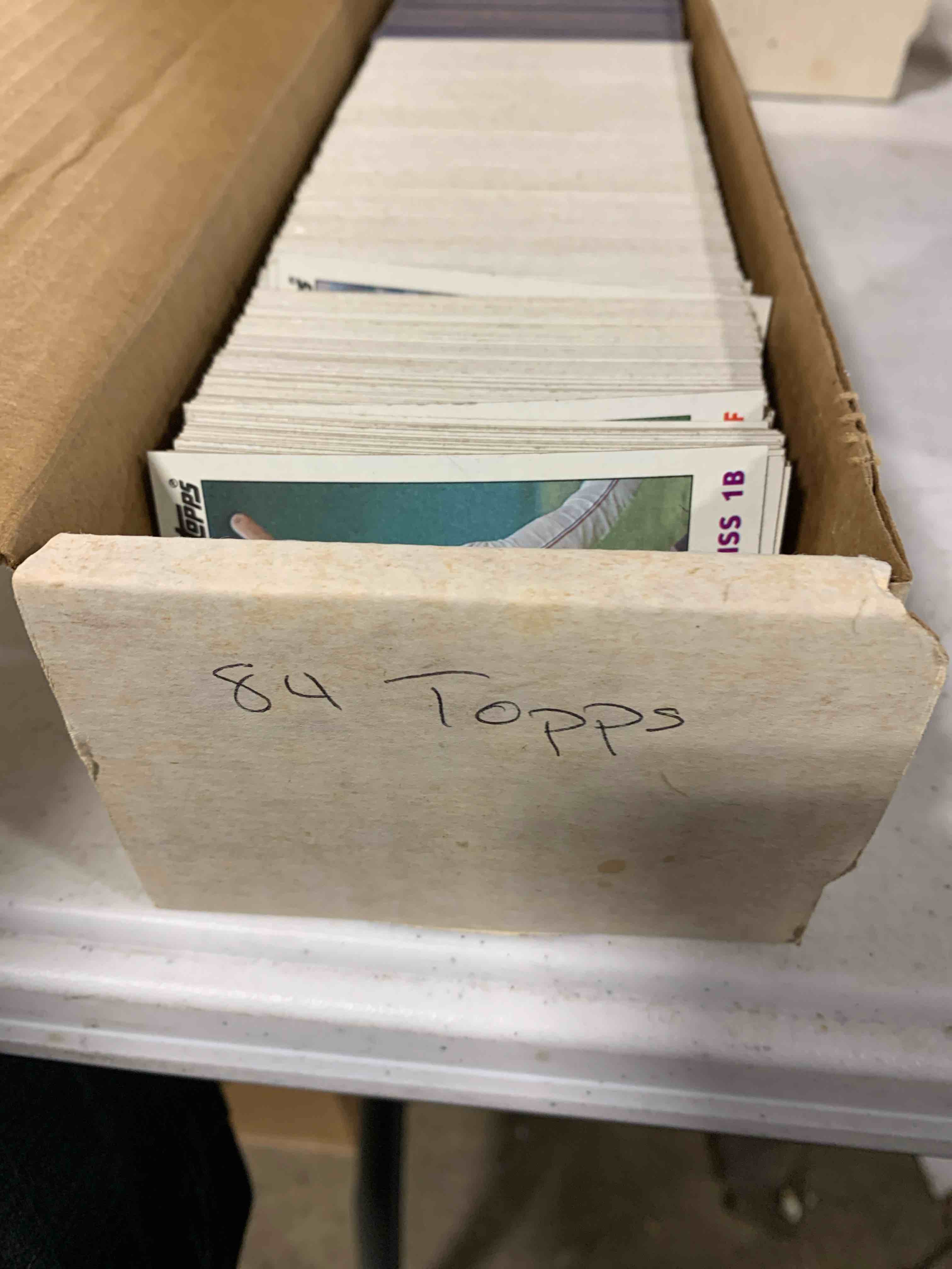 Condition photo showing Good Condition for 1984 Topps Baseball Card Set 