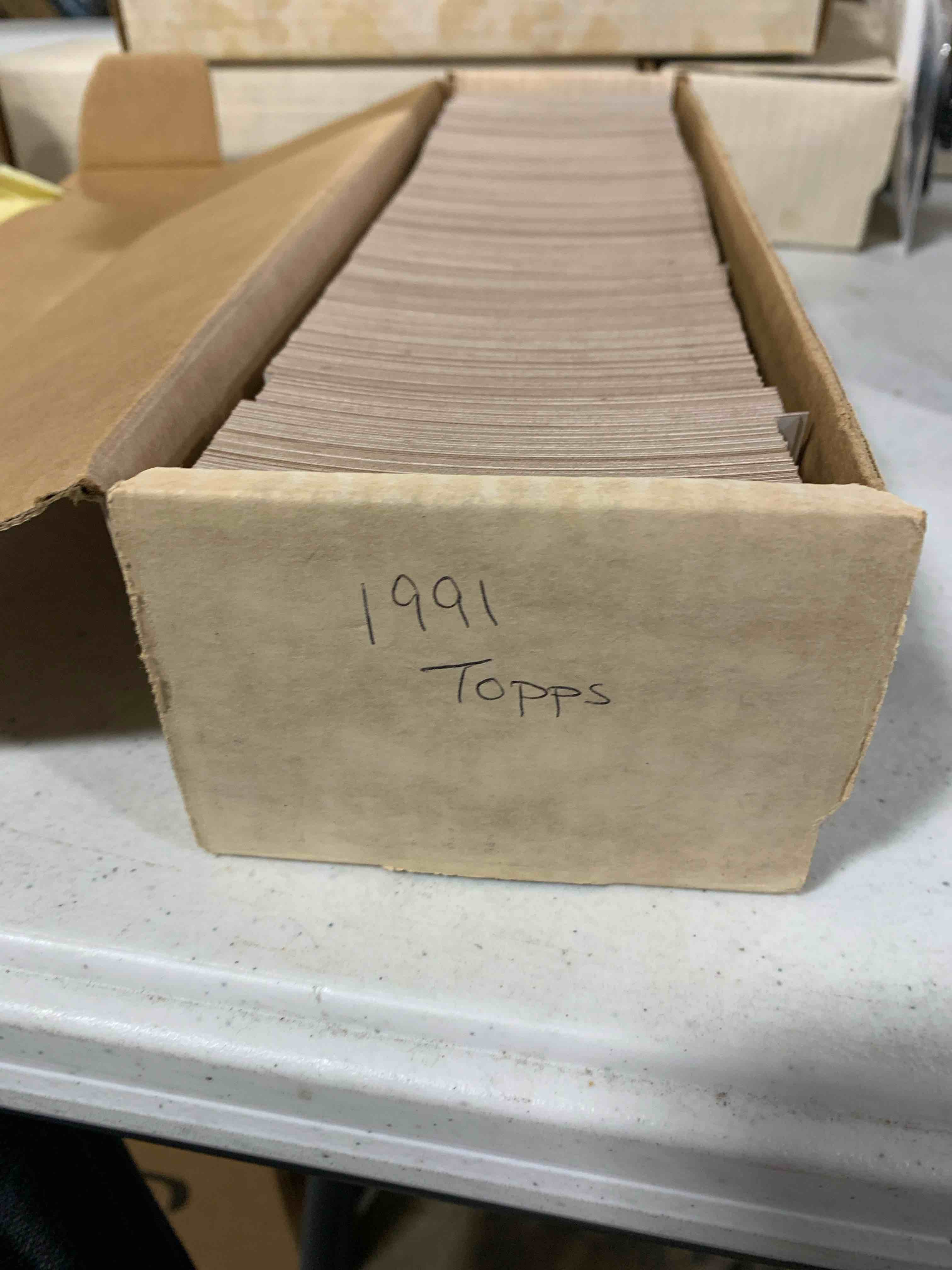 Condition photo showing Good Condition for 1991 Topps Baseball Set