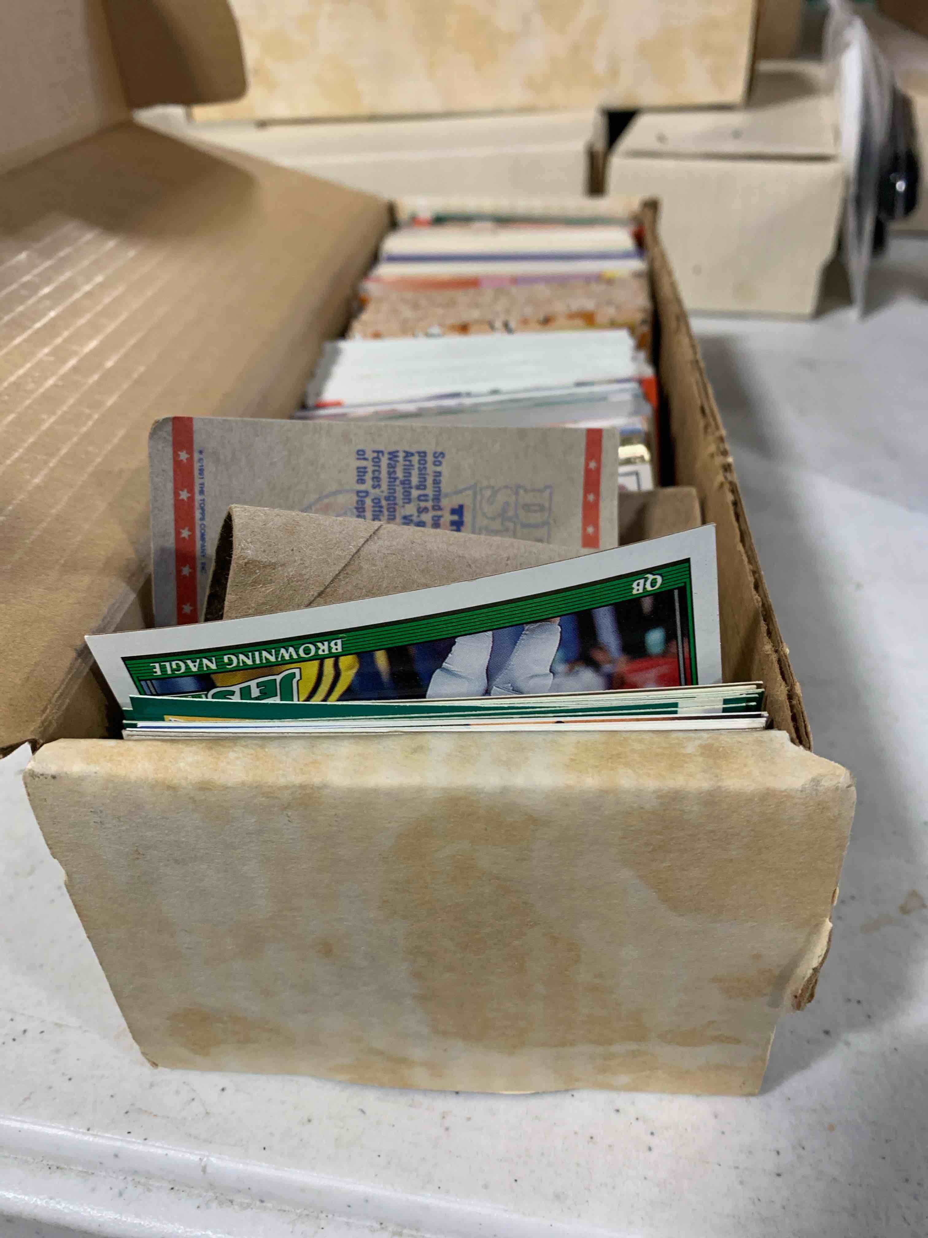 Condition photo showing Good Condition for Mixed Card Set of Football and Military Cards 
