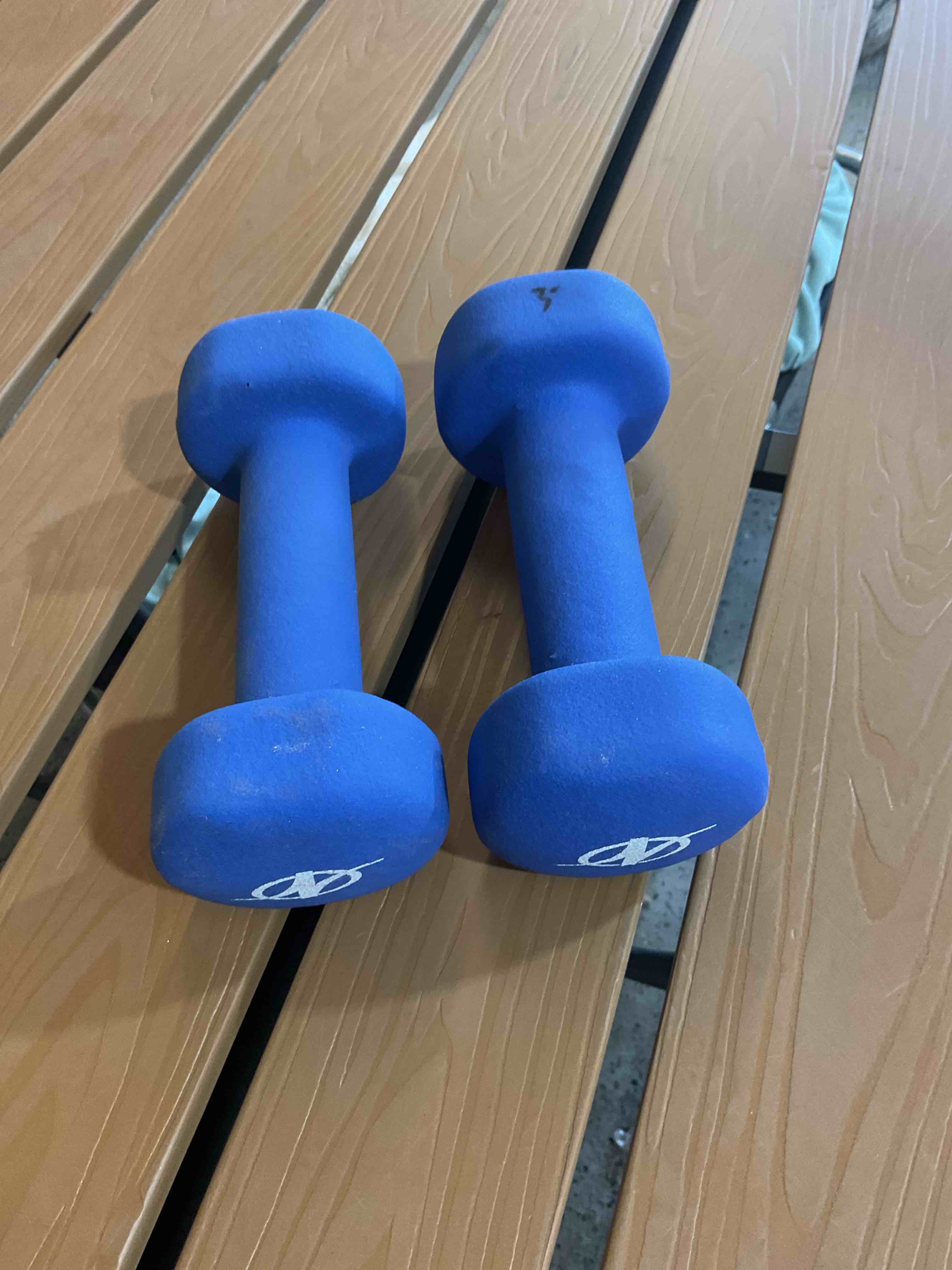 5 Pound weights (set of two) - Blue 