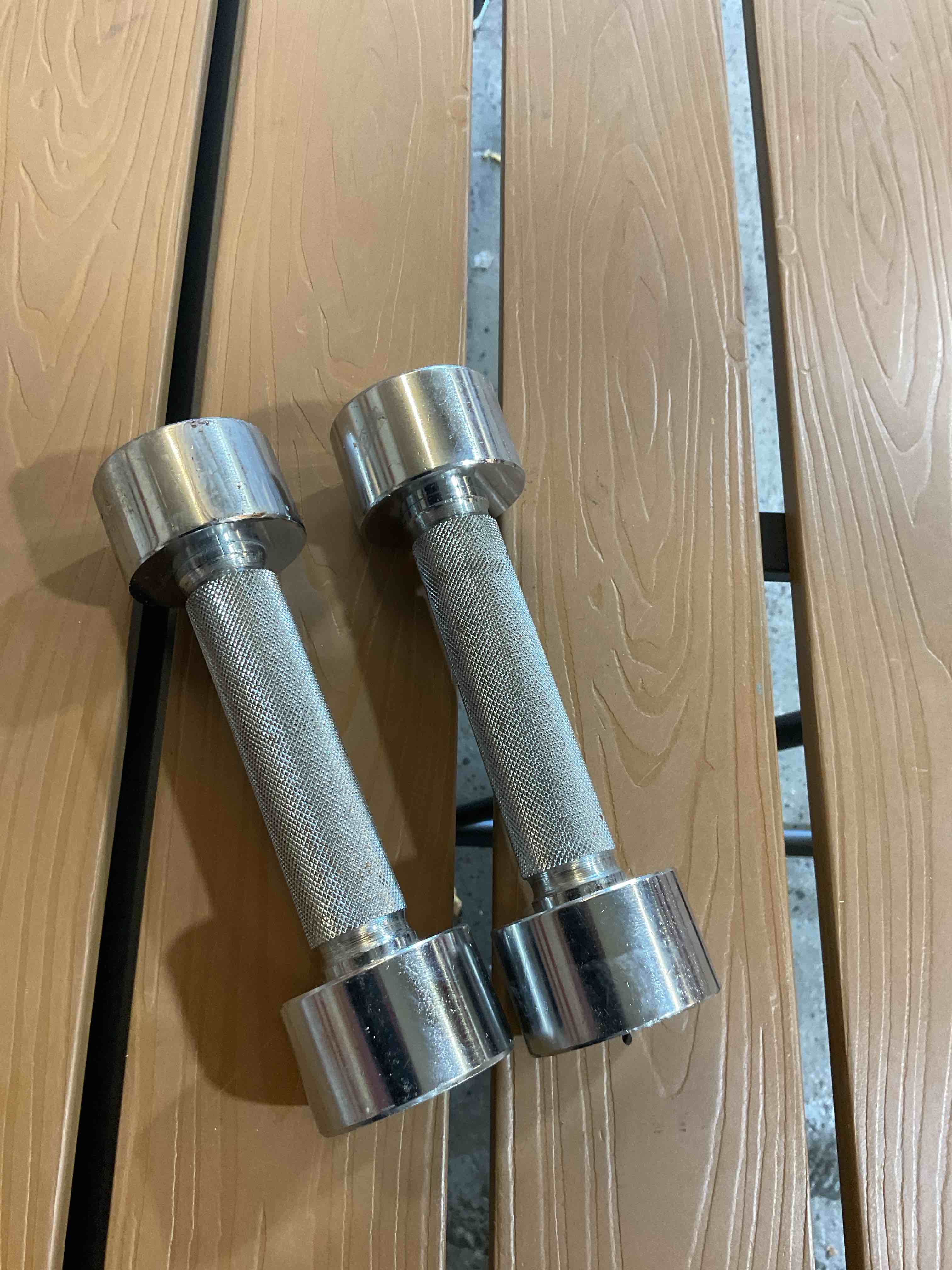 3 Pound Weights - Set of 2 - Chrome Finish 
