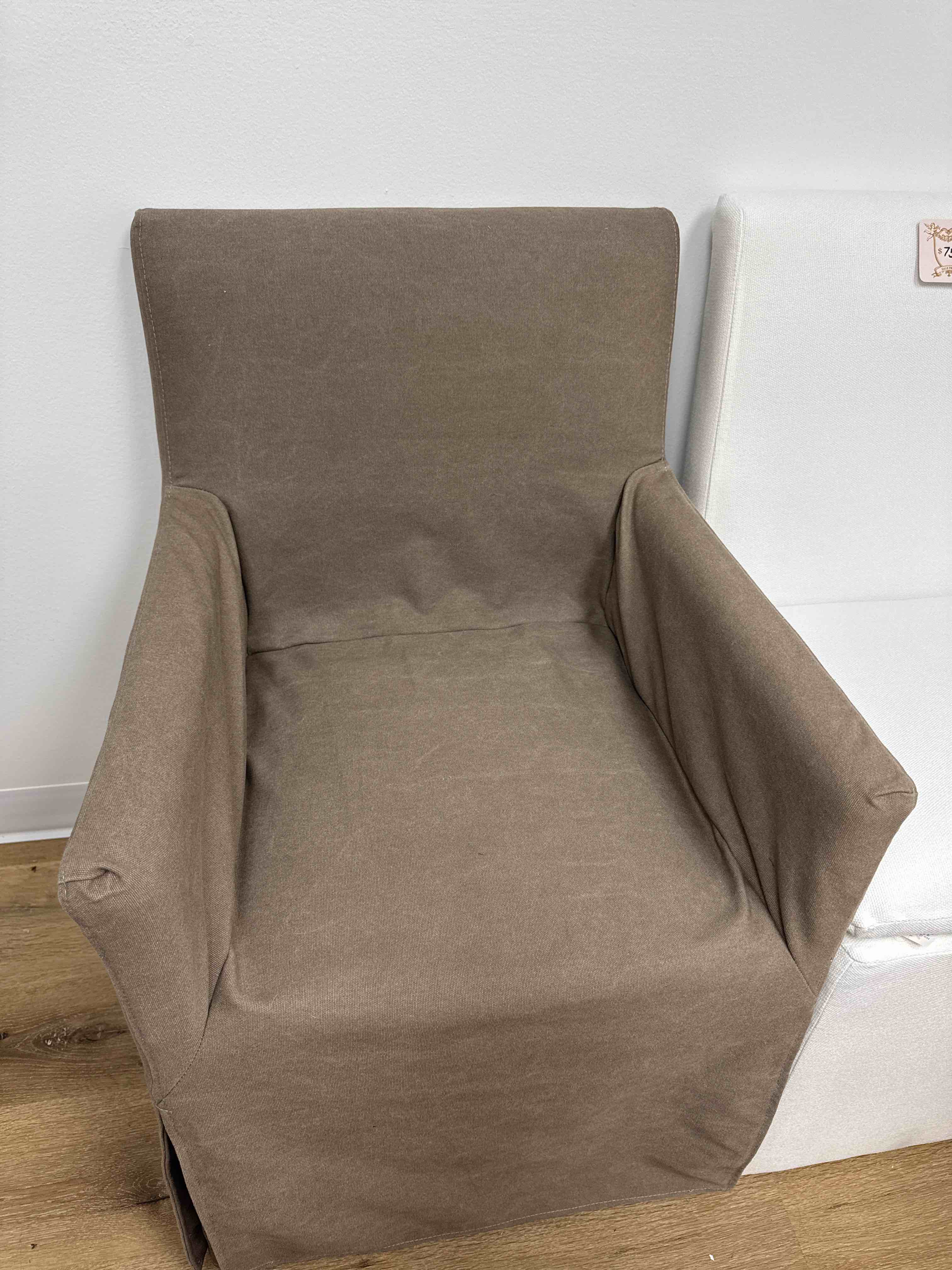 Canvas Slipcover Dining Chair - Hearth & Hand™ with Magnolia - Gray Armchair