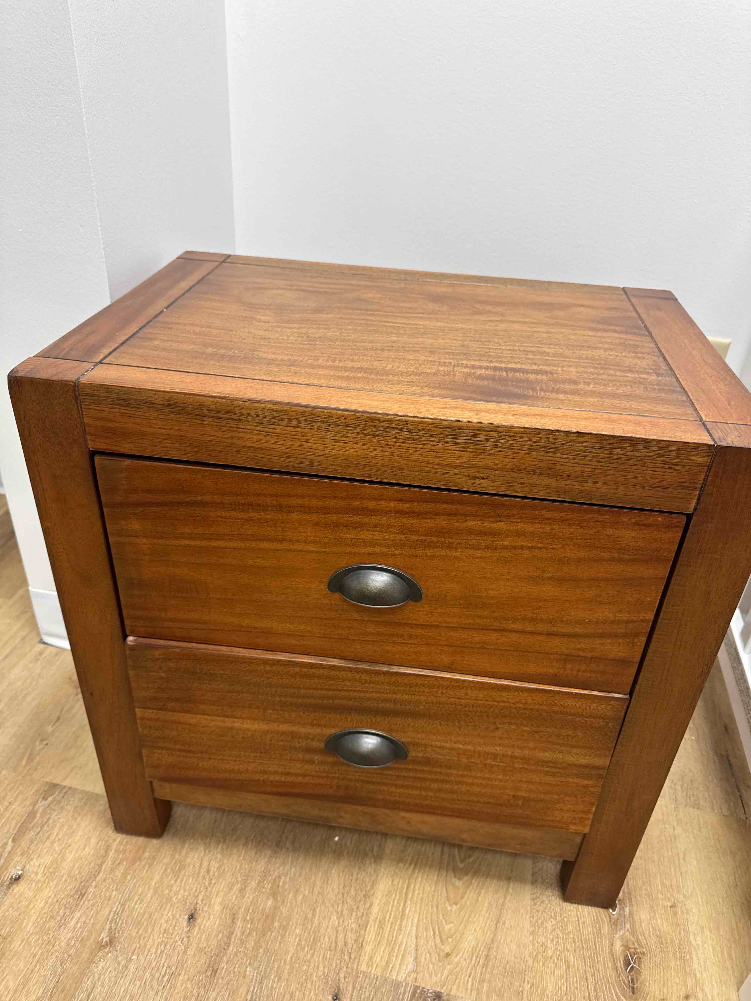 Asheville Wooden Nightstand - TOV Furniture - Walnut
