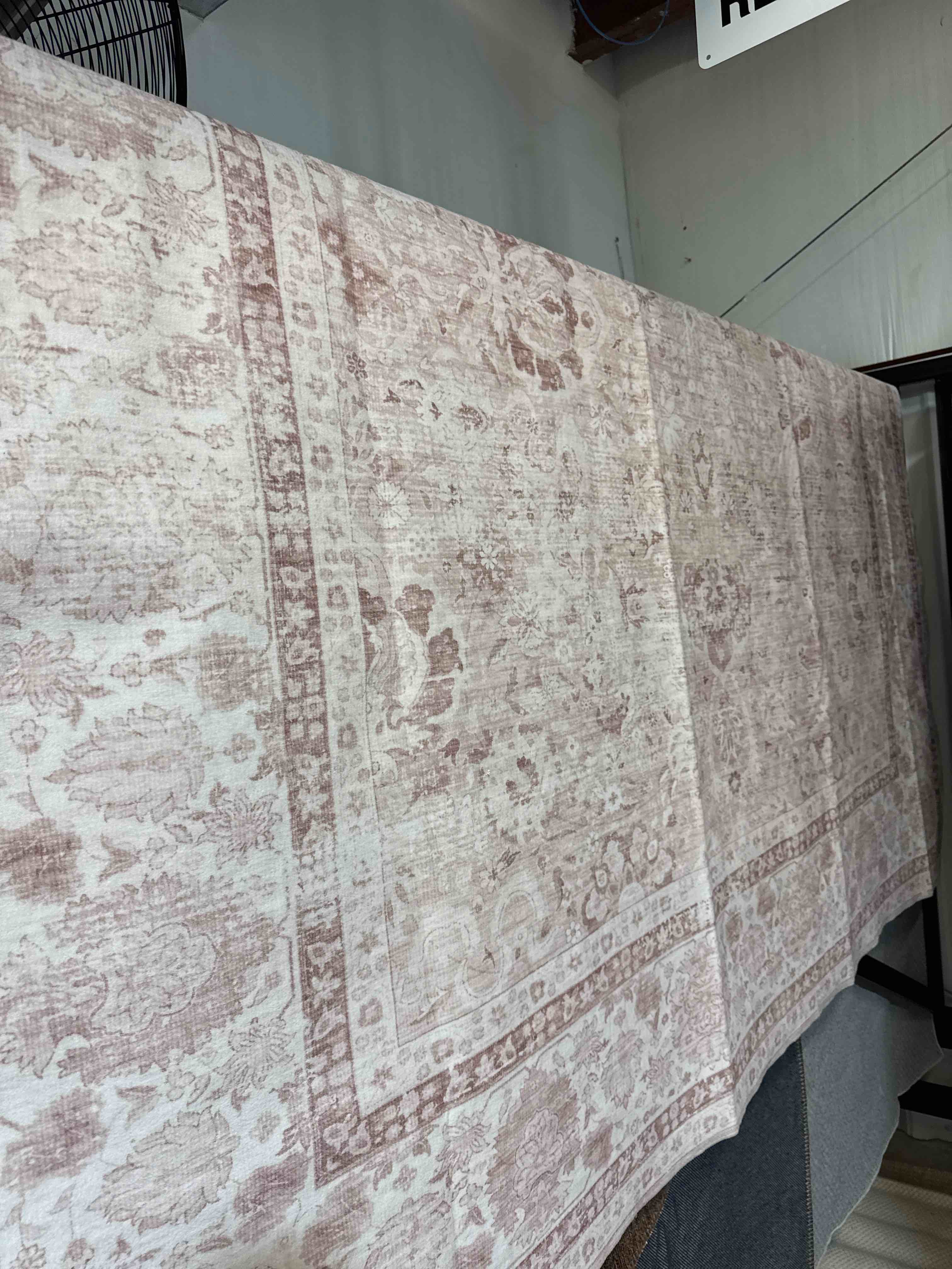 Pink and White Area Rug 8’x10’ 