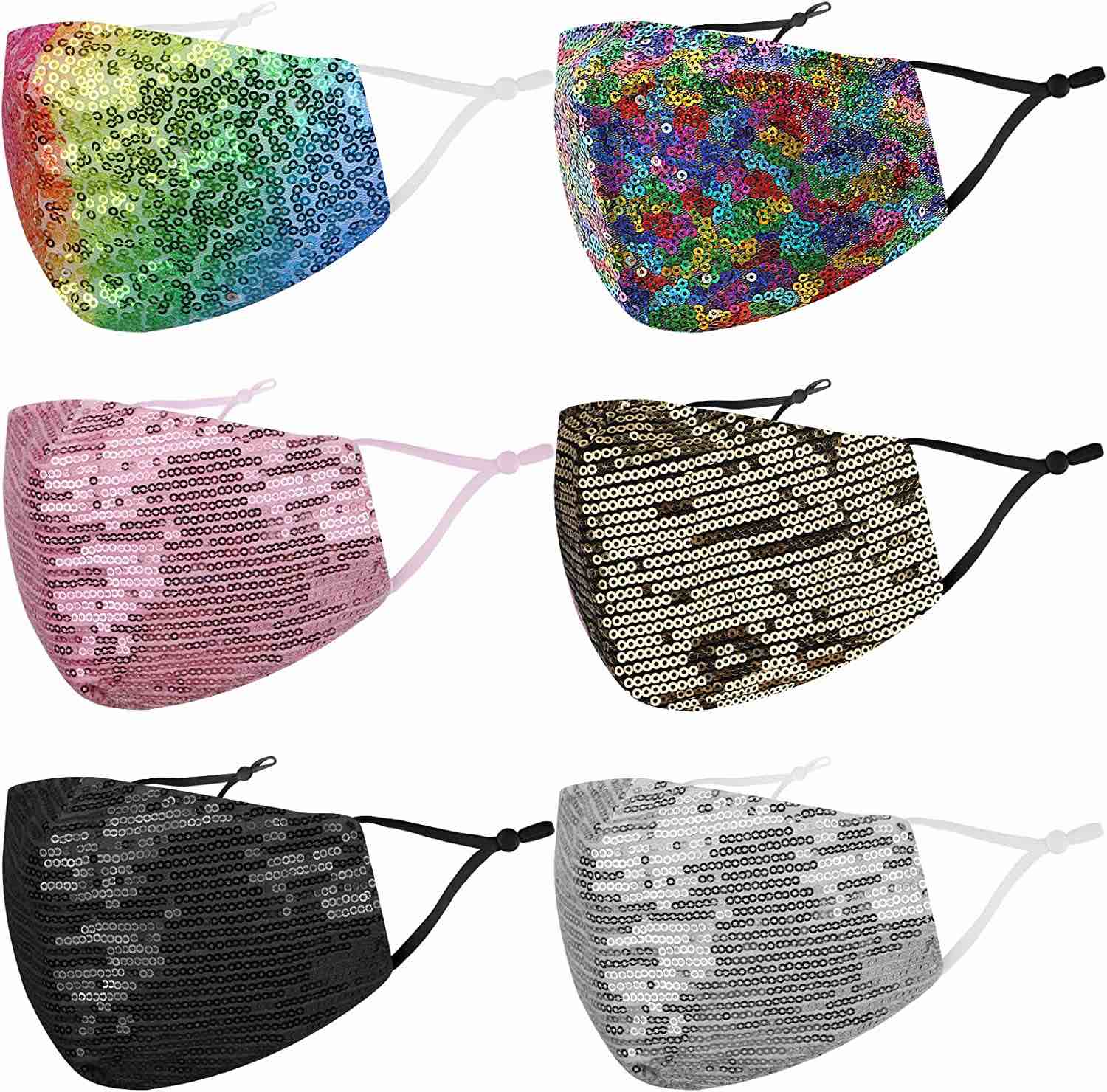 OOME MASQUERADE MASK FOR WOMEN GLITTER FACE MASK RHINESTONE