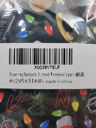 DrawString BackPack Printed Waterproof