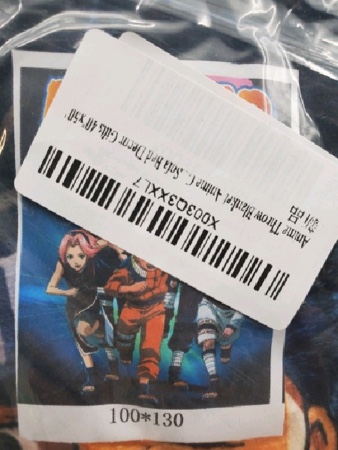 Anime Throw Blanket 40” x 50” (Naruto)