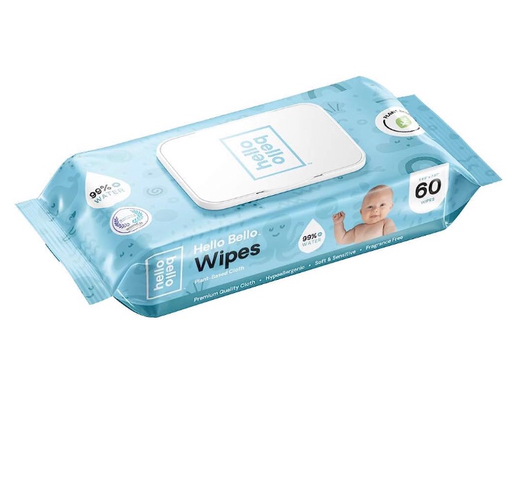 Hello Bello Baby Wipes I Plant Based Wipes for Sensitive Skin Made with 99% Water and Aloe for Babies and Kids I Unscented I 360 Count (Pack of 3)