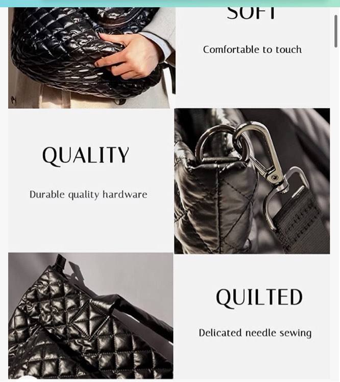 Hsitandy Quilted Backpack Purse for Women Waterproof 13 Inch Girls Lightweight Travel Casual Daypack Campus Backpack Designer Backpack