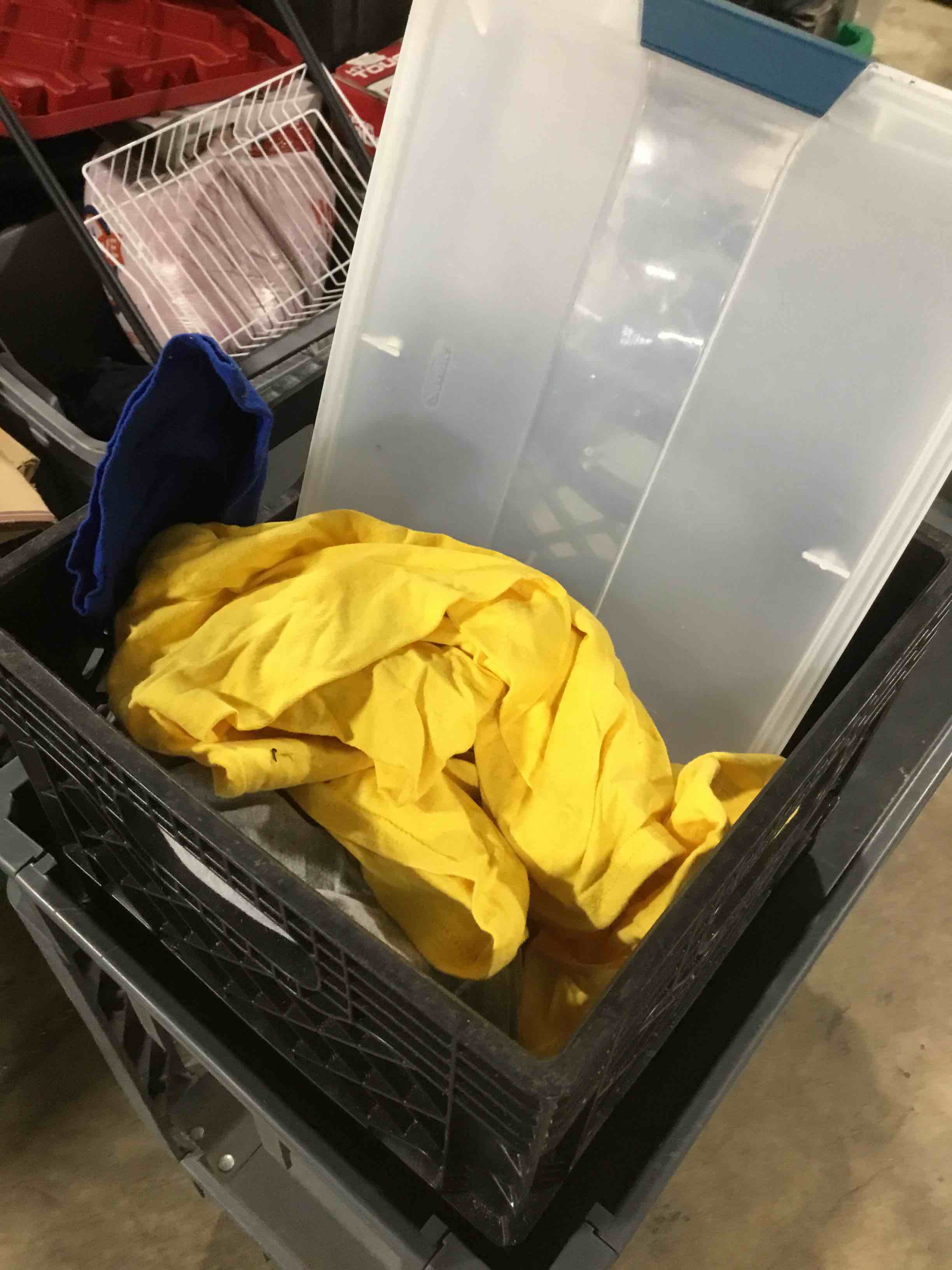 Milk Crate full of assorted items