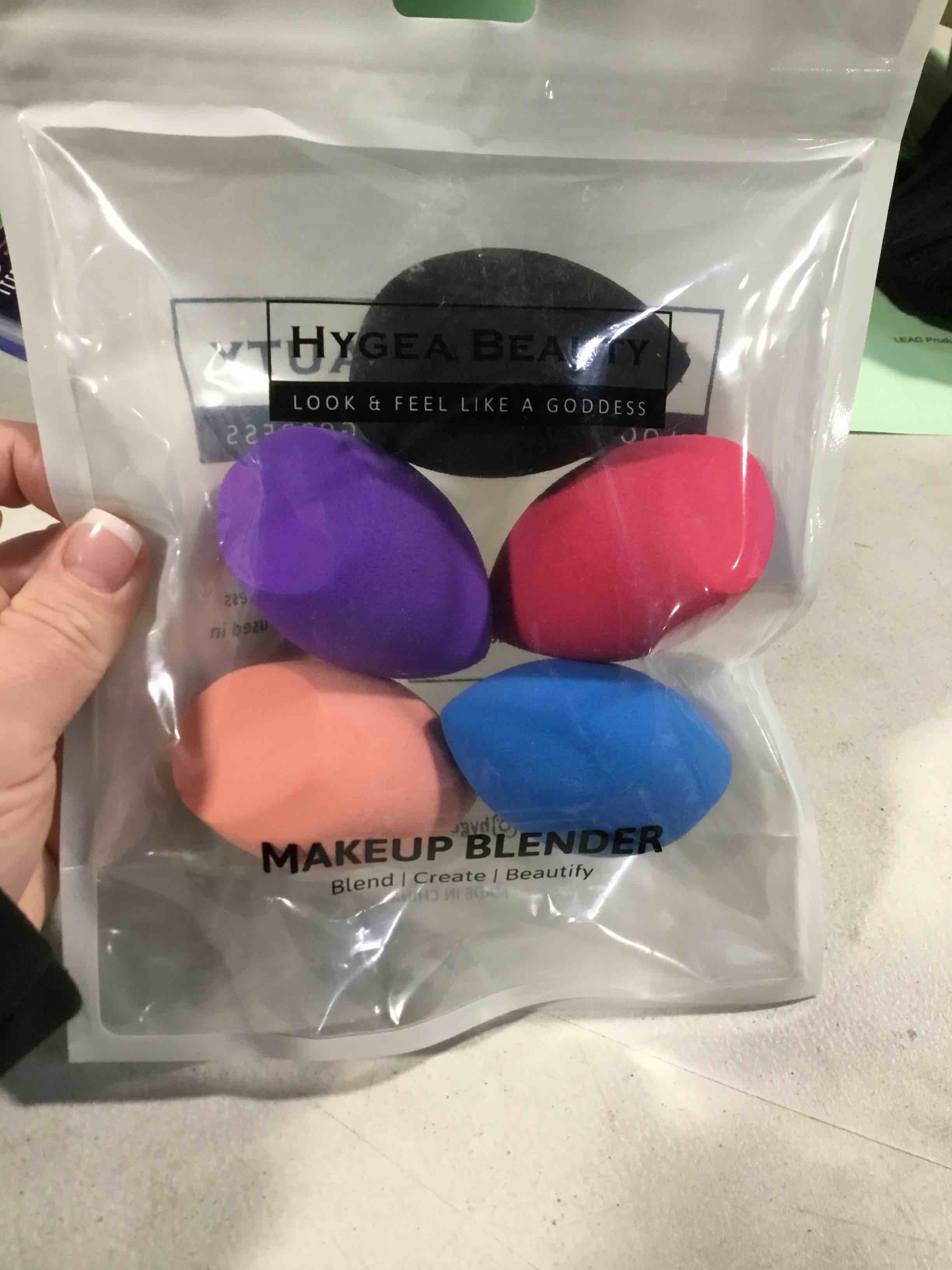 6Pcs Pink Soft Makeup Sponges, Latex Free Blender Beauty Sponge, Durable Foundation Puff, Dry & Wet Use Make up Sponges with Box