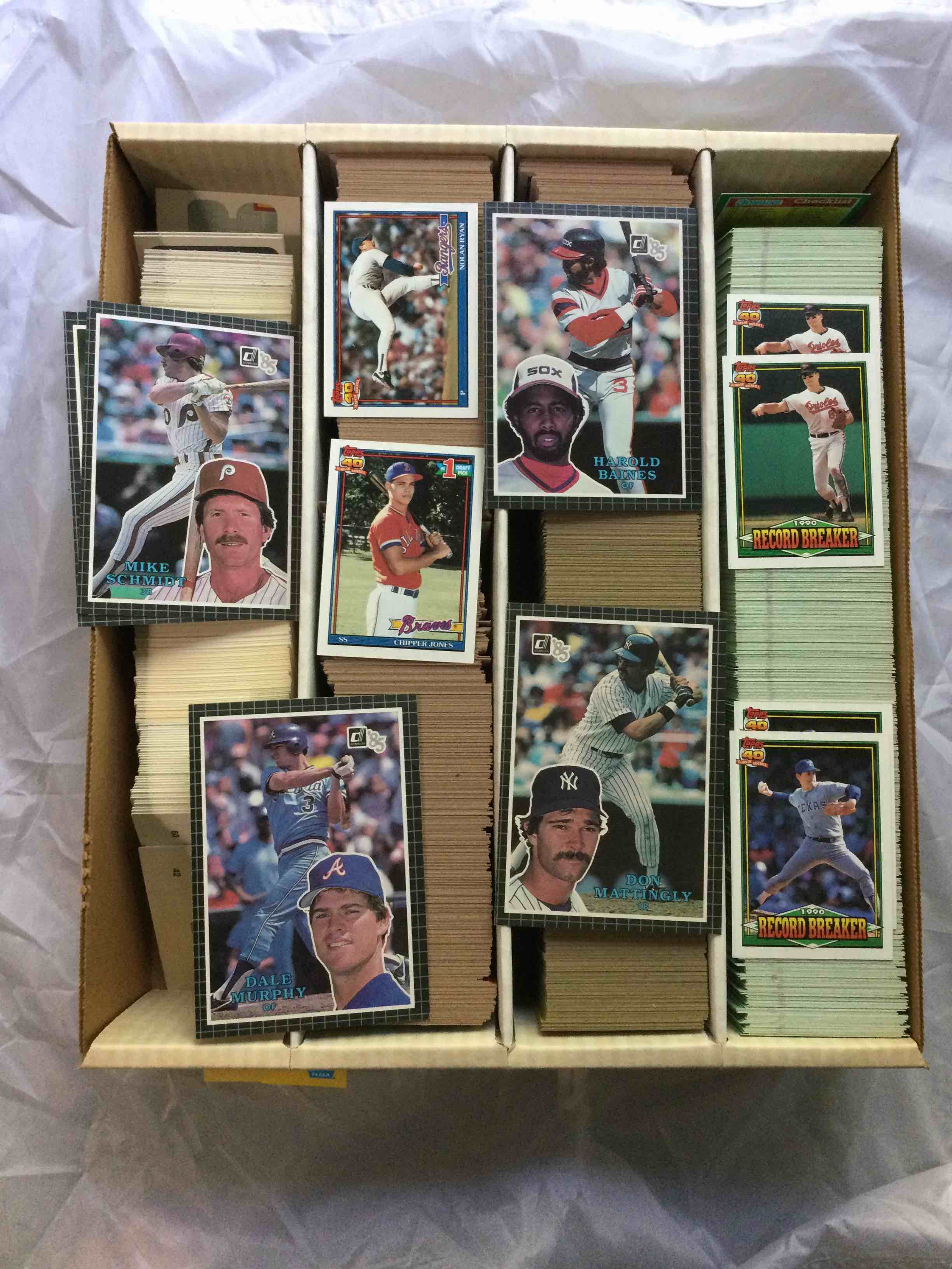 4 Row Box of Baseball Cards. Approx. 2800 Cards