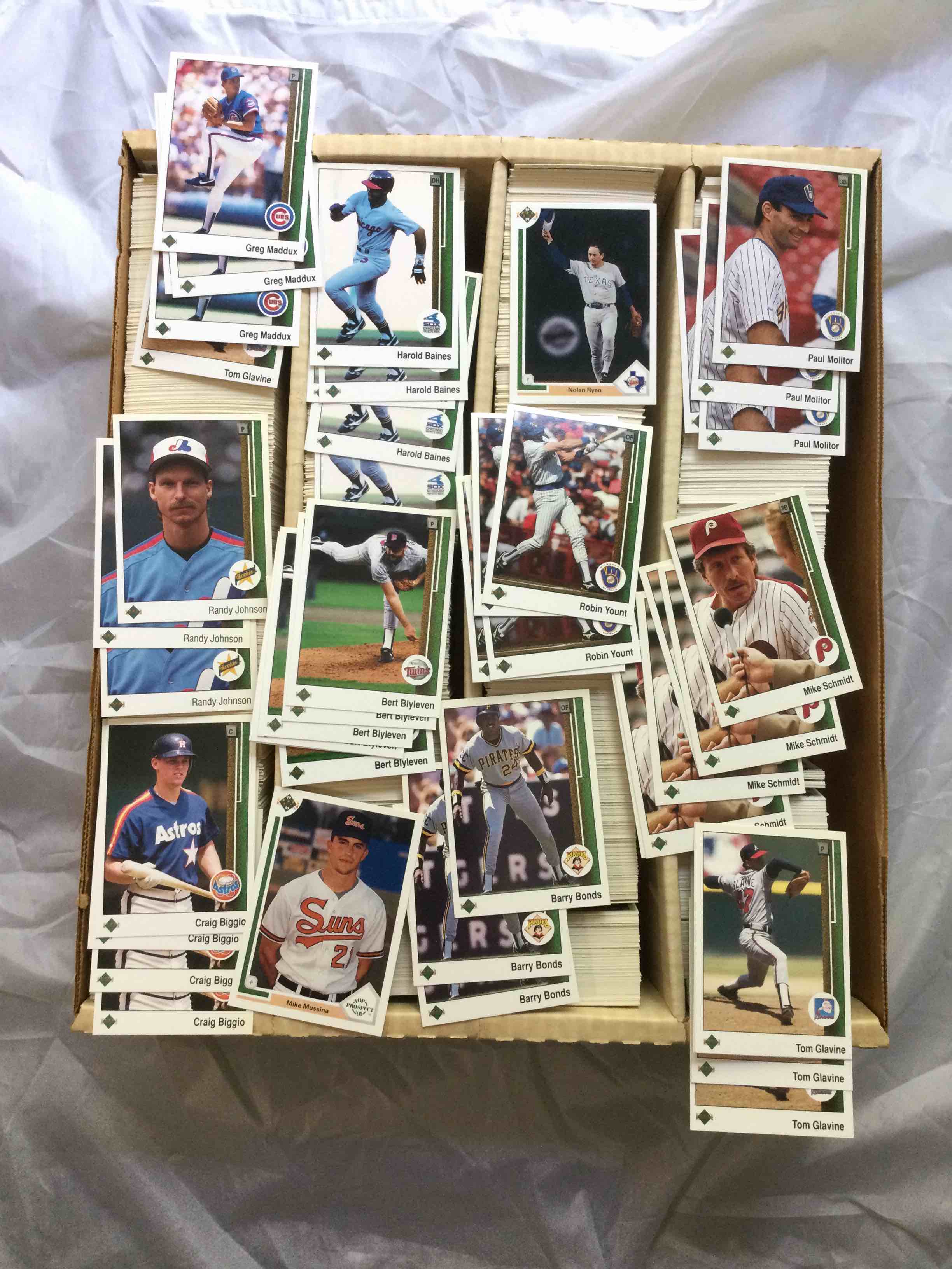 4 Row Box of Upper Deck Baseball. Approximately Over 3000 Cards