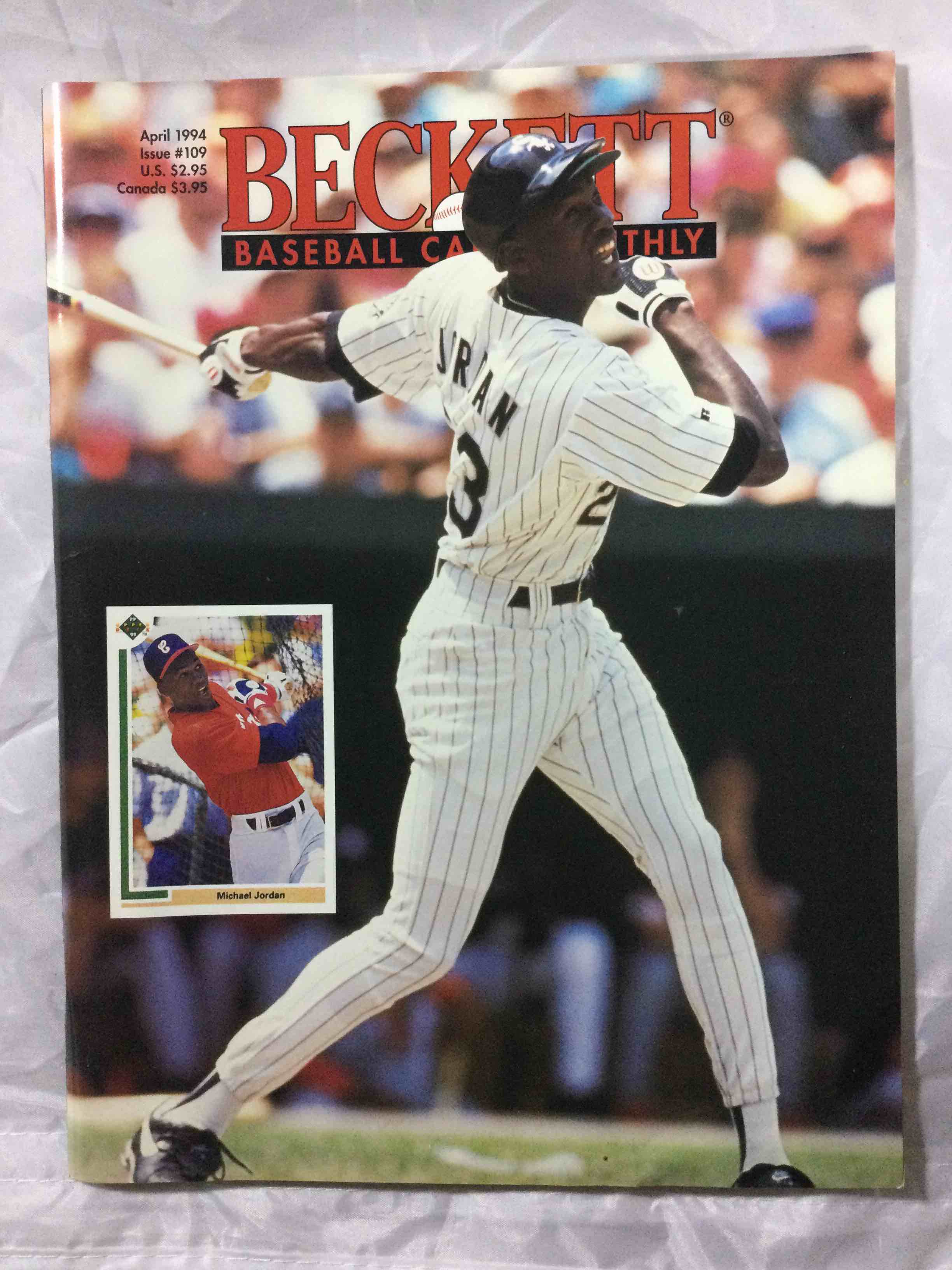 April 1994 Beckett Baseball Magazine Michael Jordan Cover