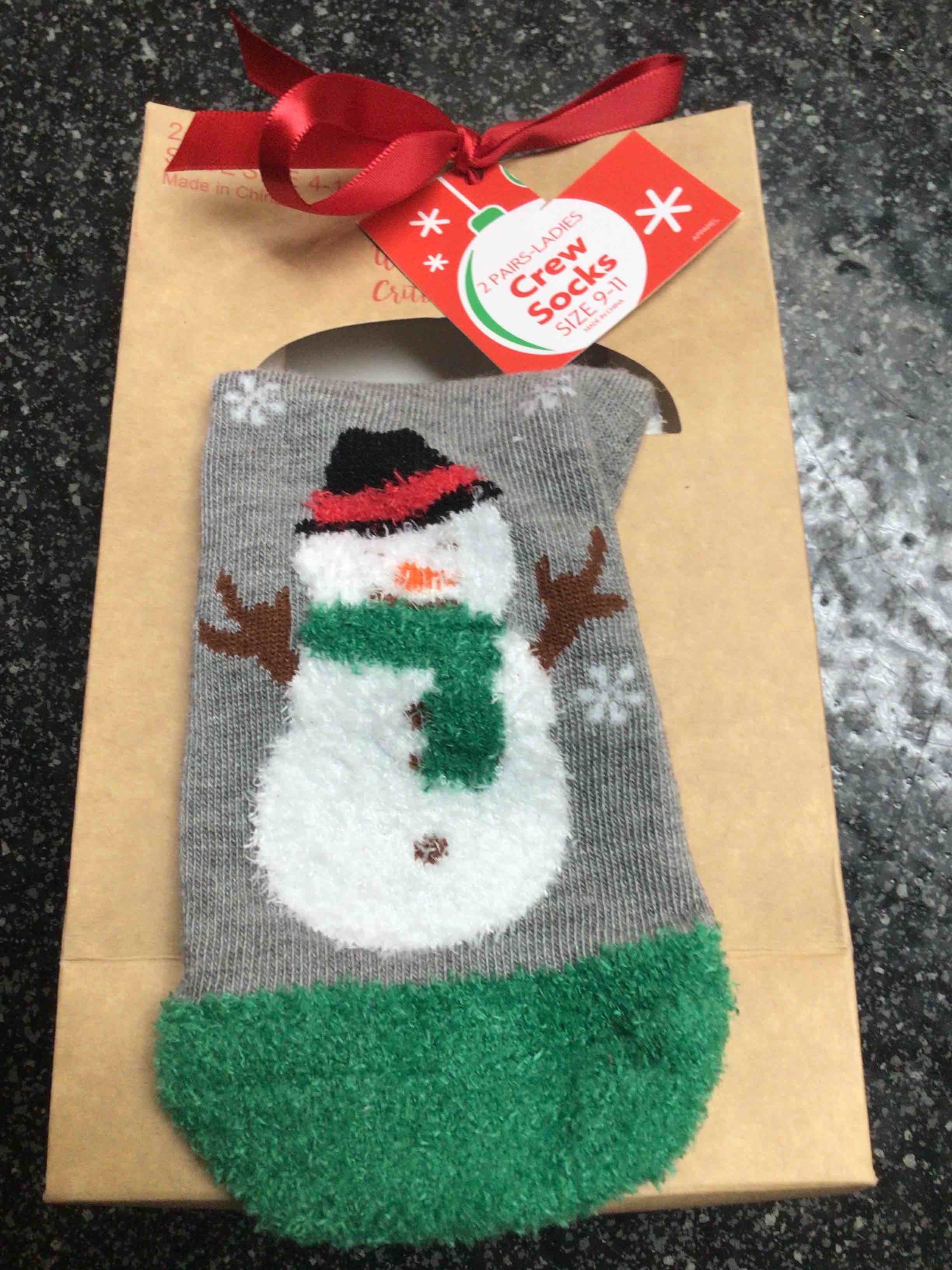 Socks -   2-Pair - Crew Socks - size - 9 - 11 