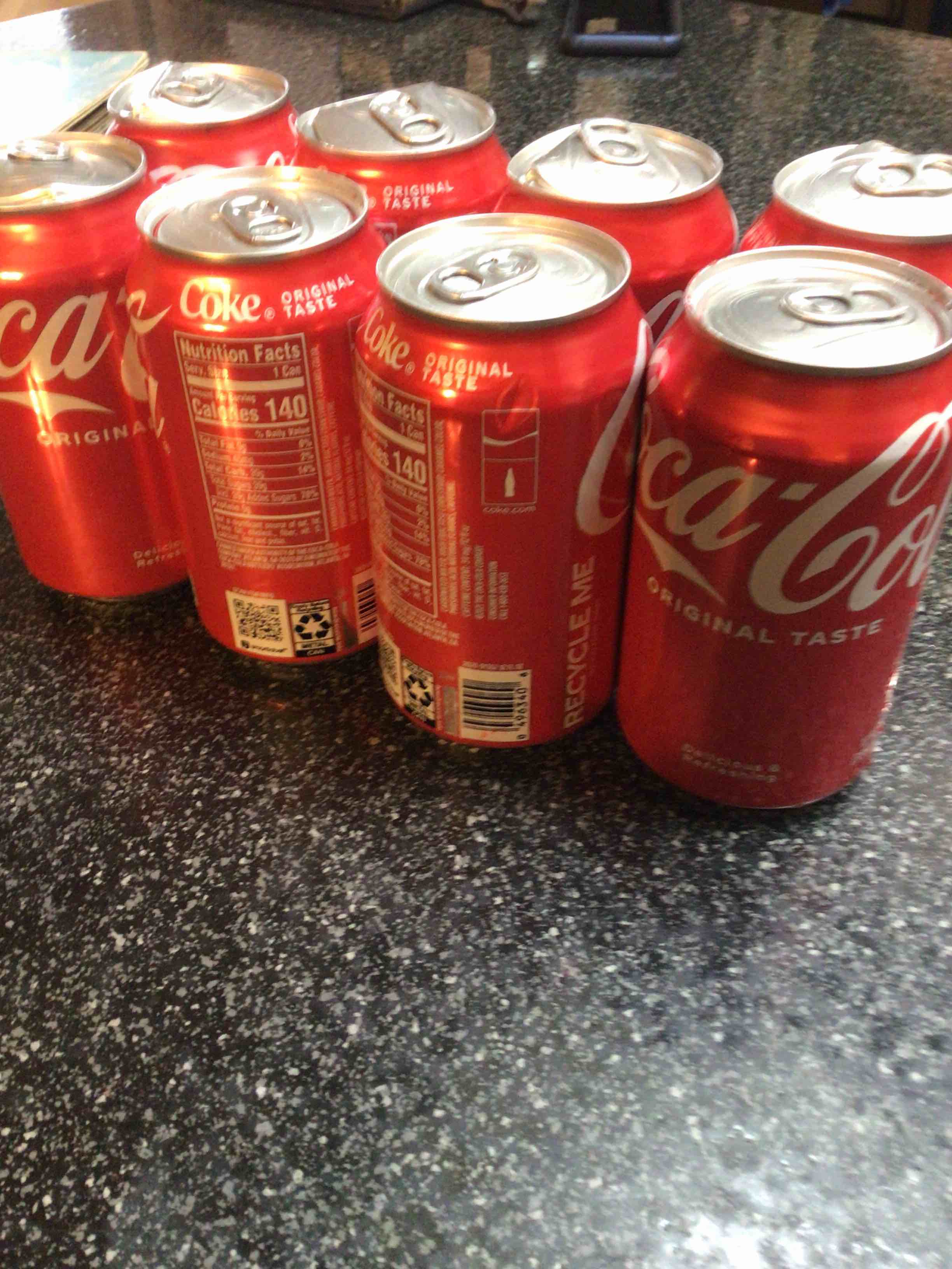 LOT - Coke 12oz Cans - 8 Ct. 