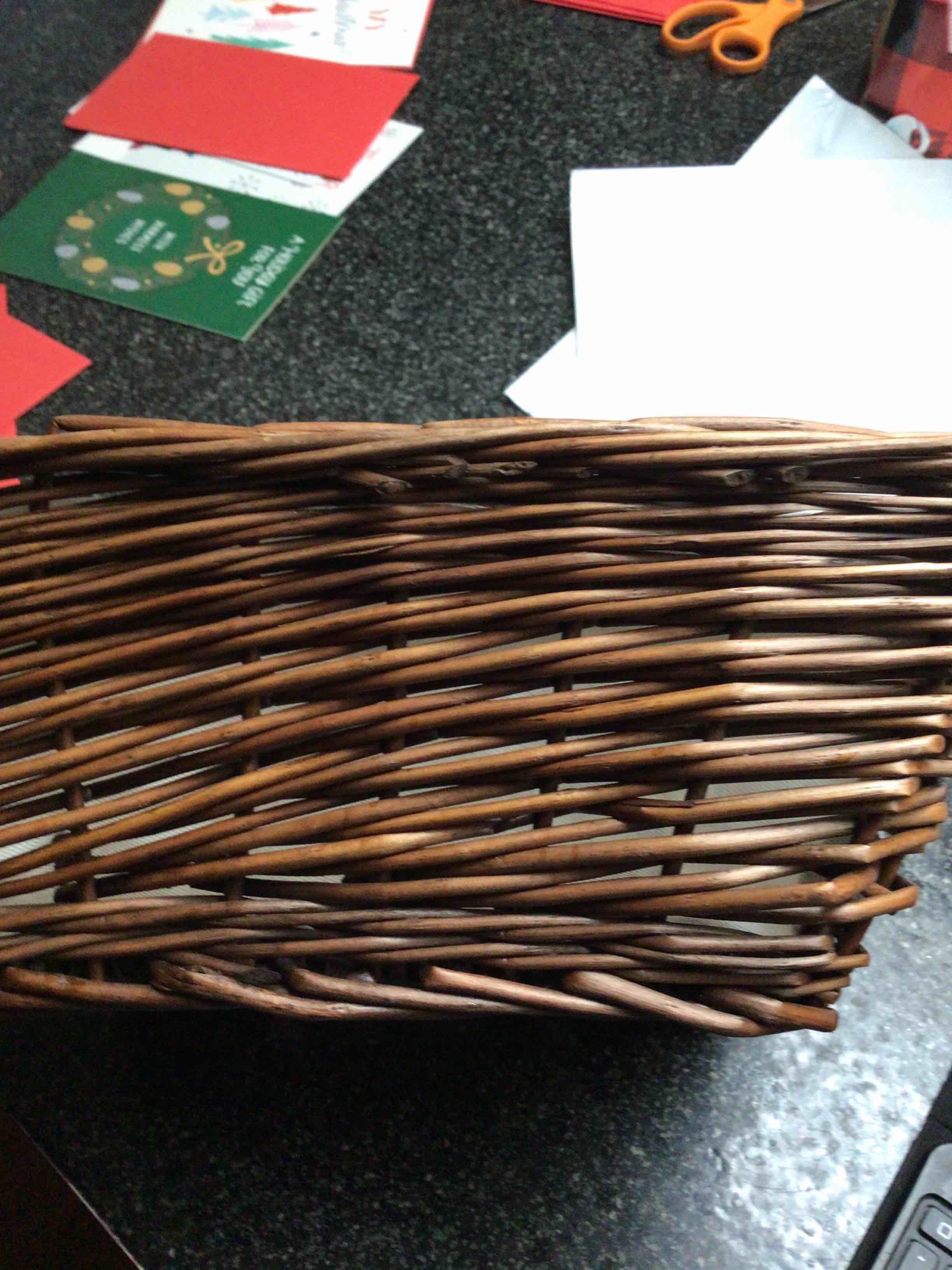 Wicker Card Basket 