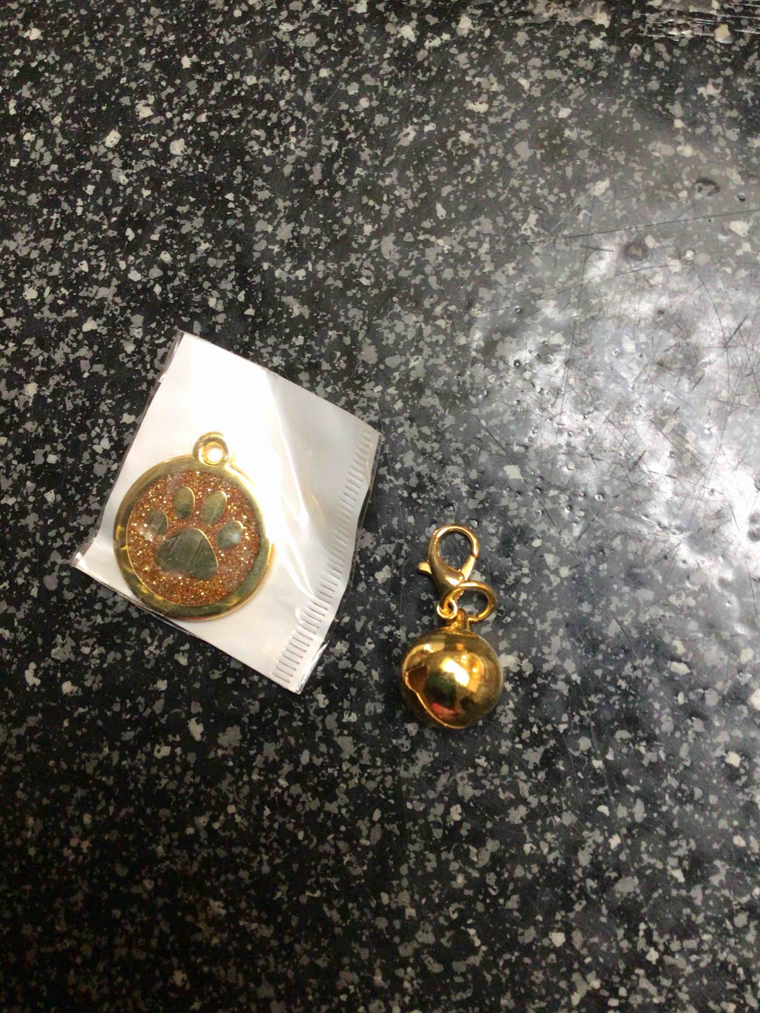 Gold - Dog Charm & Leash Bell 