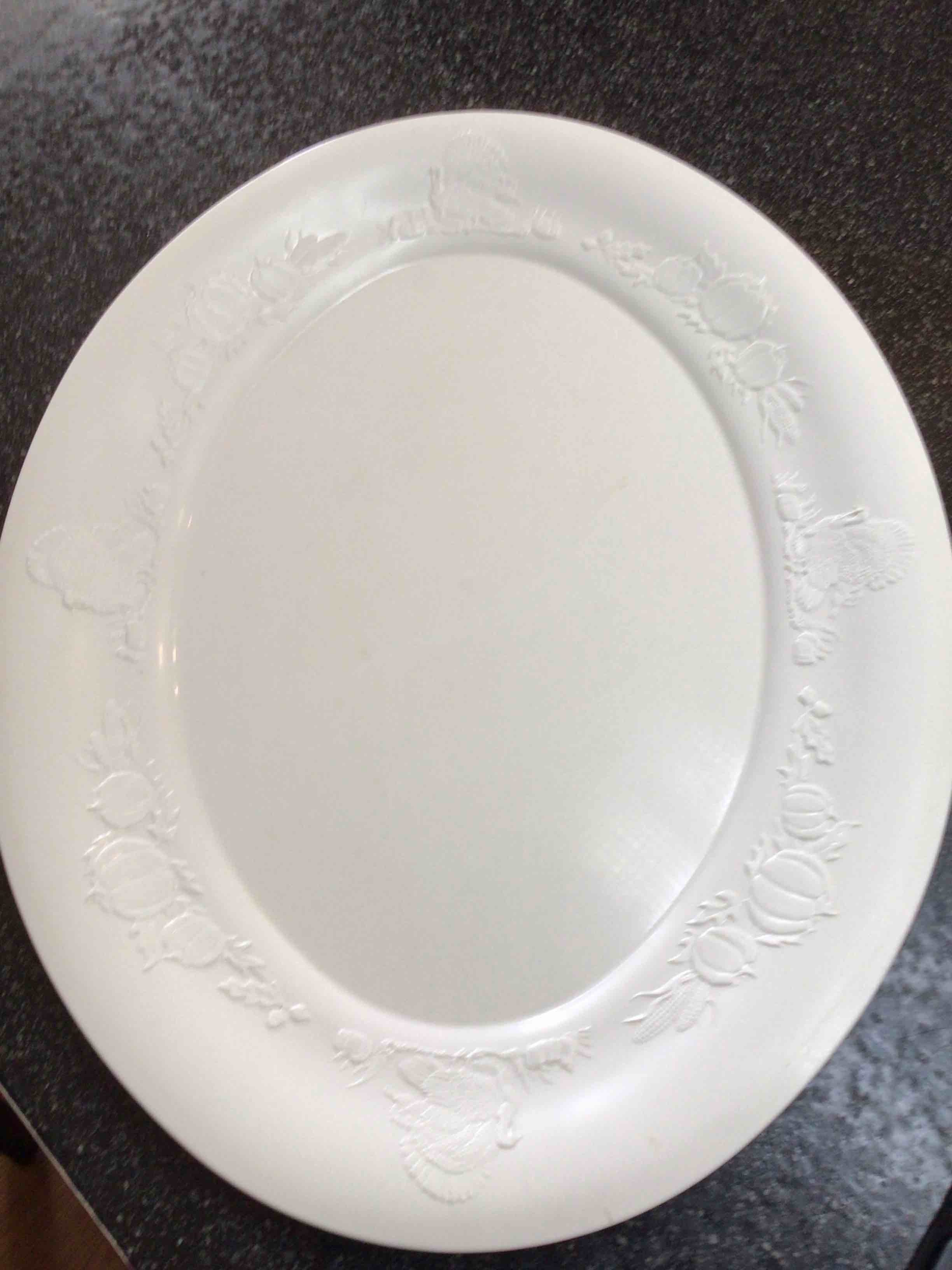 Large White Serving Tray 