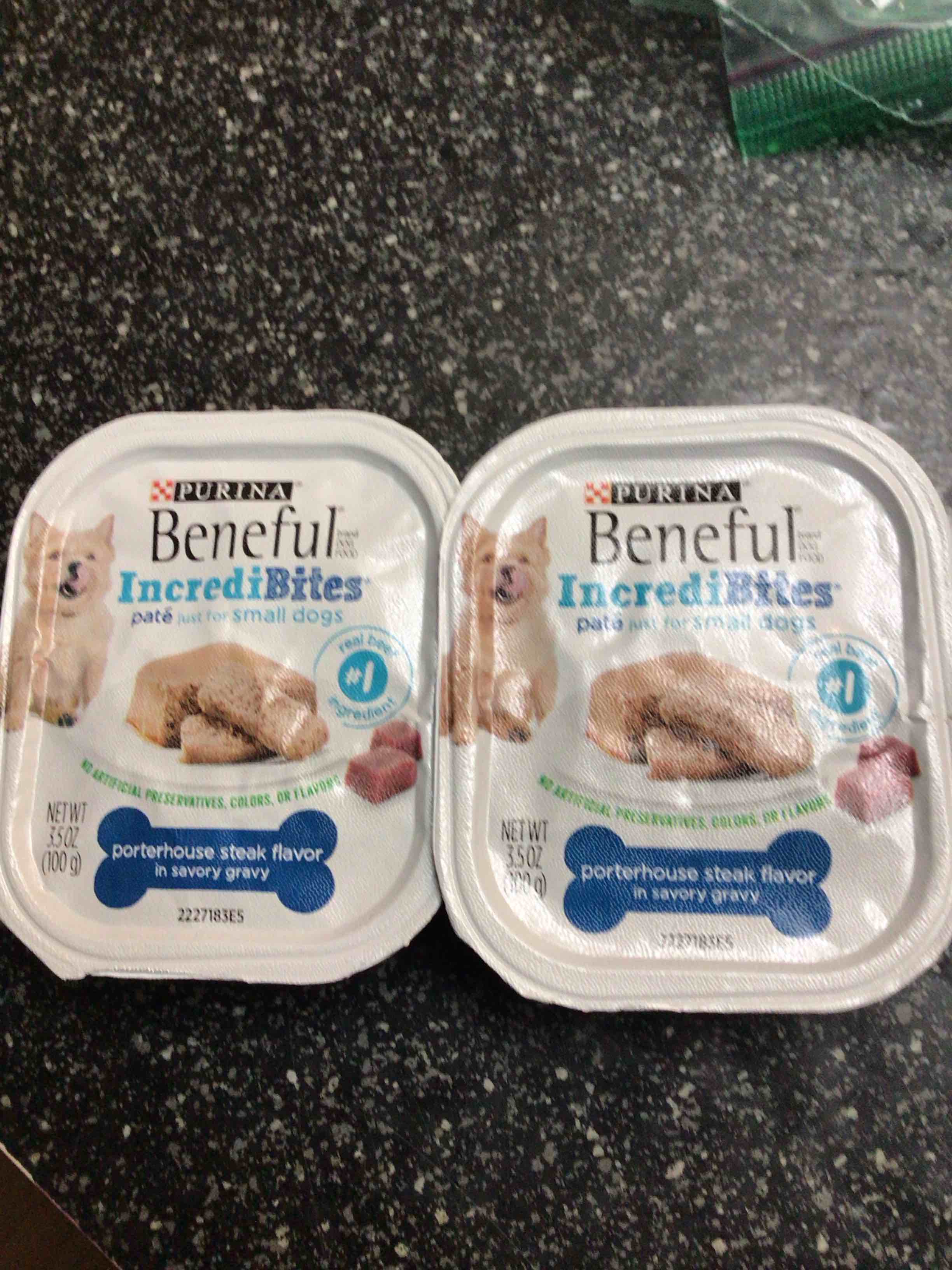 Purina - Beneful - Incredibites - pate just for small dogs - porterhouse steak flavor