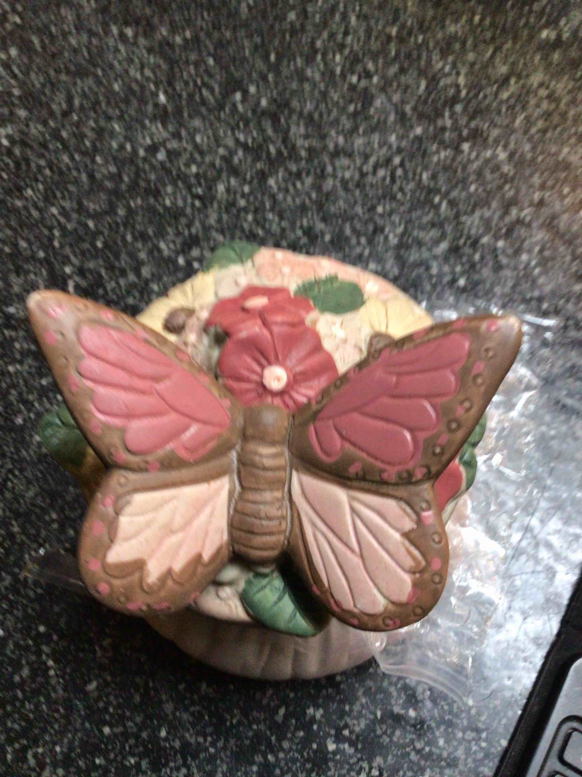 Butterfly - Musical Trinket Box - plays -over the rainbow 