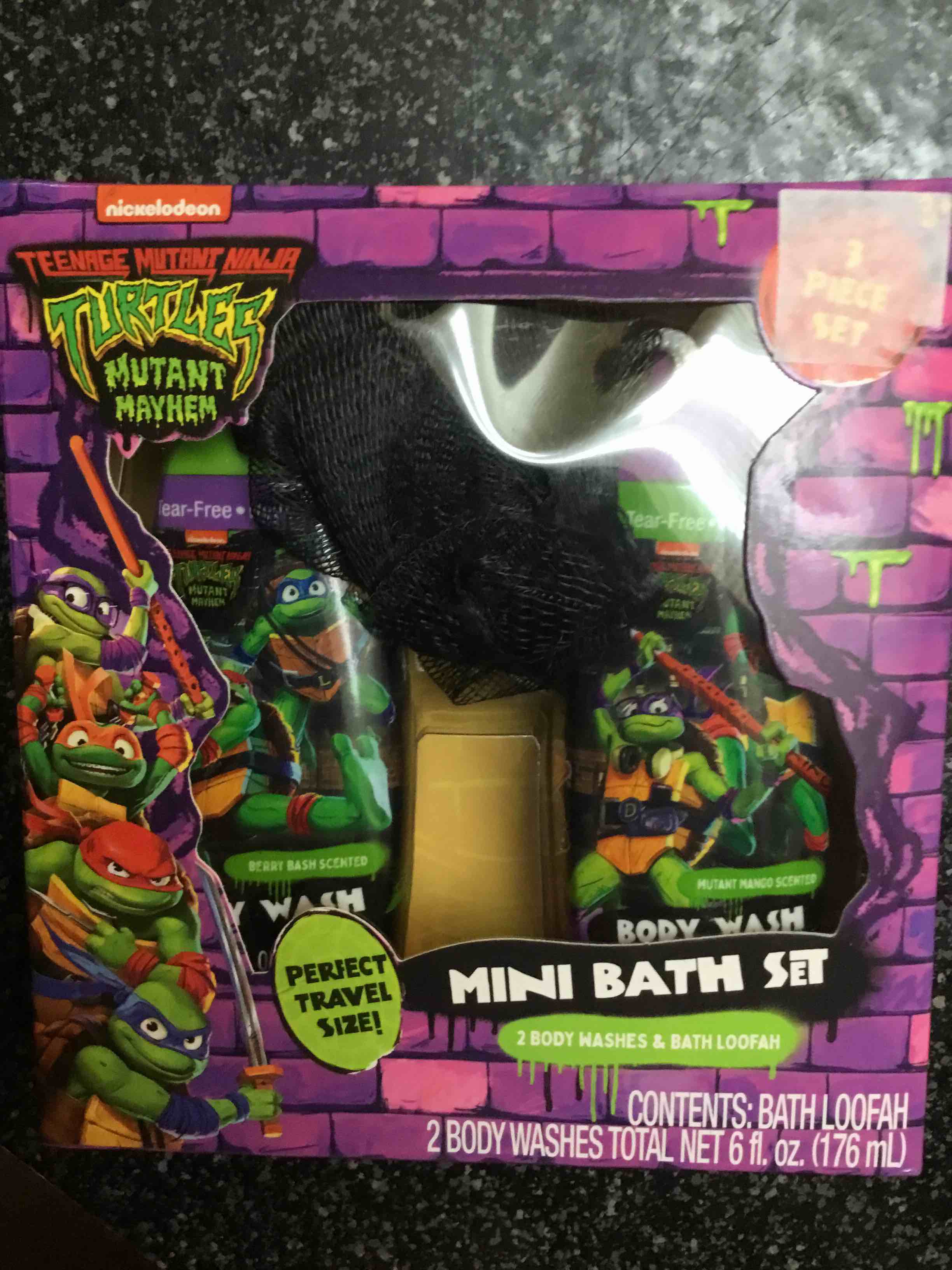 3 Piece - Ninja Turtles Bath Set 