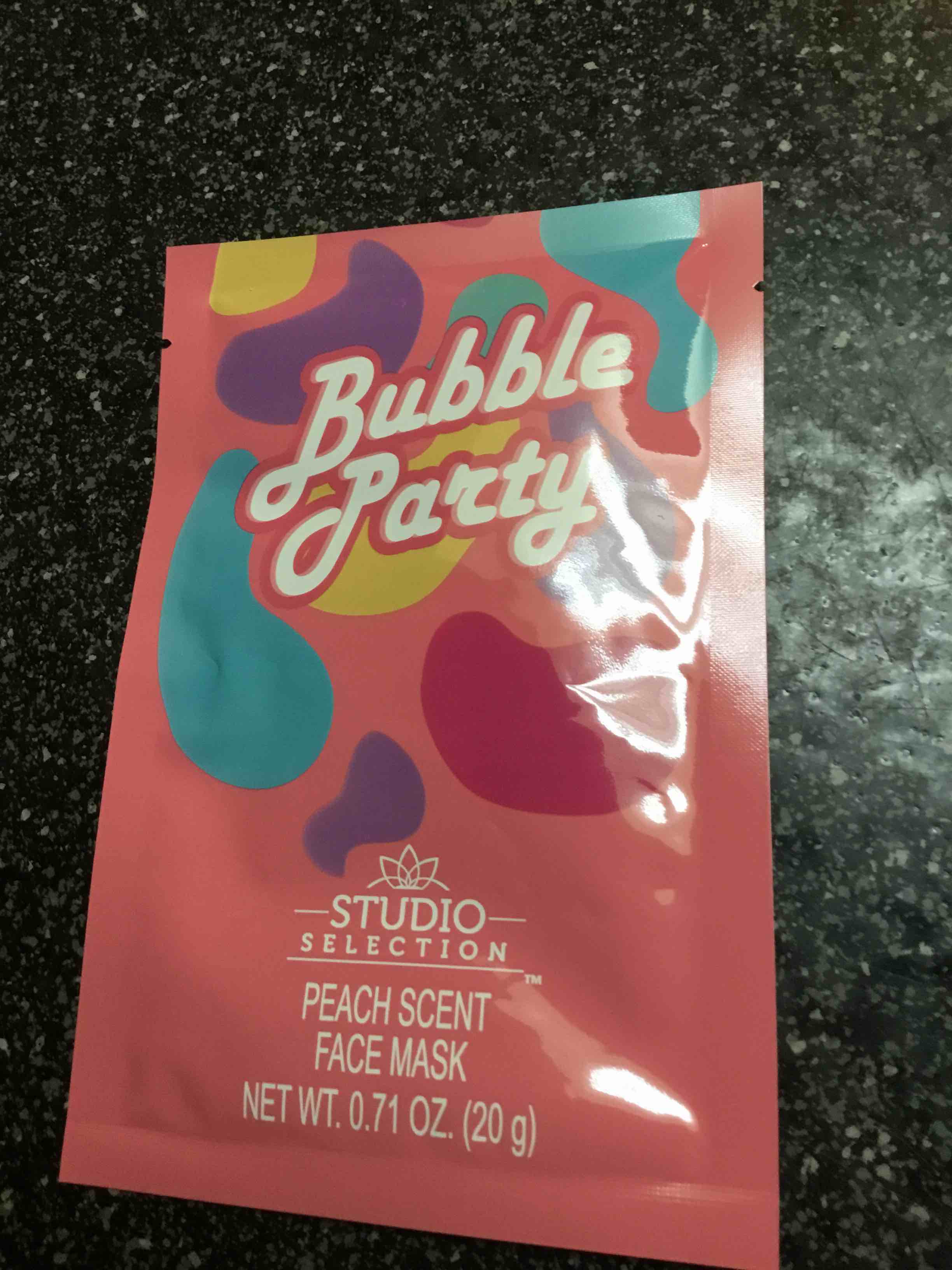 Studio Selection - Bubble Party - Peach Scent - Face Mask - .71 oz 