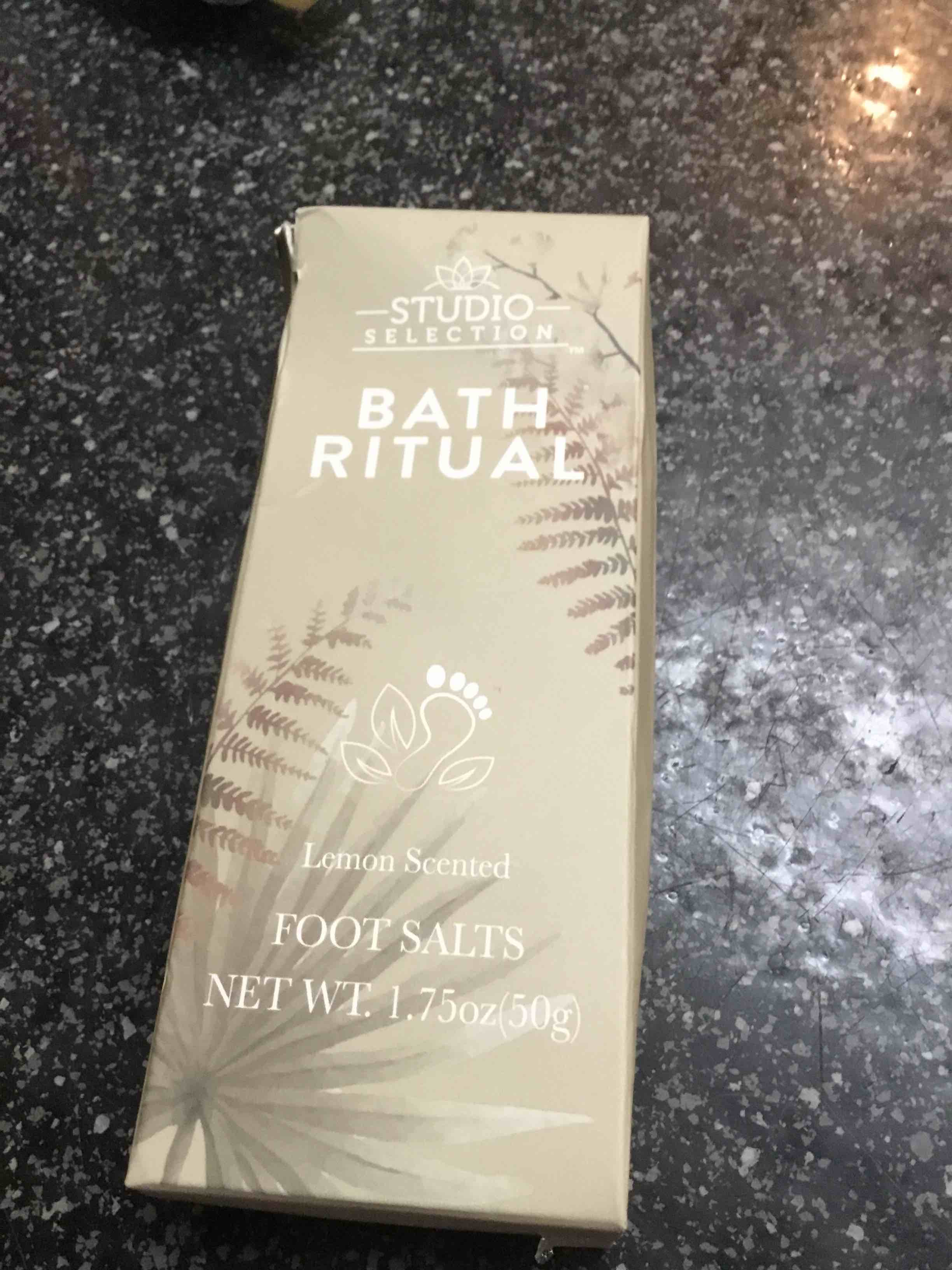 Studio Selection - Bath Ritual - Lemon Scented - Foot Salts - 1.75 oz 