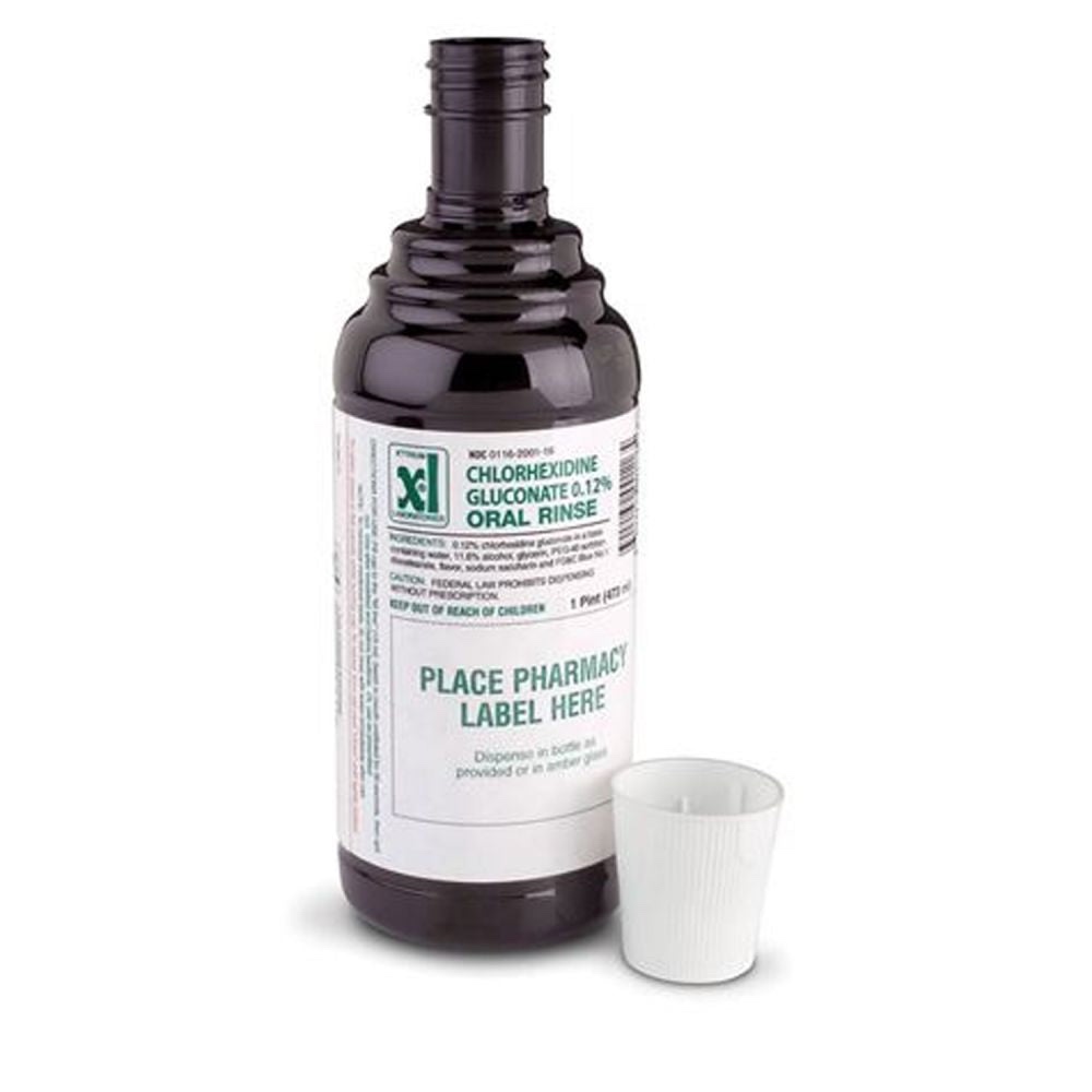 Xttrium Labs 0.12% CHG Oral Rinse Mint Flavor Mouthwash 16oz