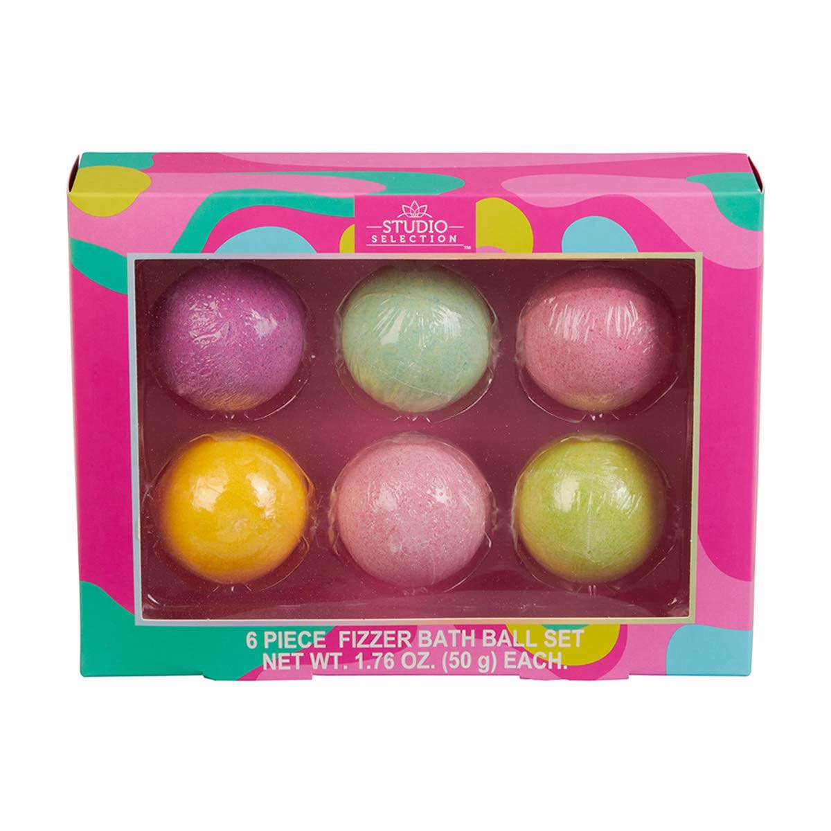 Studio Selection - 6 piece - Bath Ball Fizzer Set 