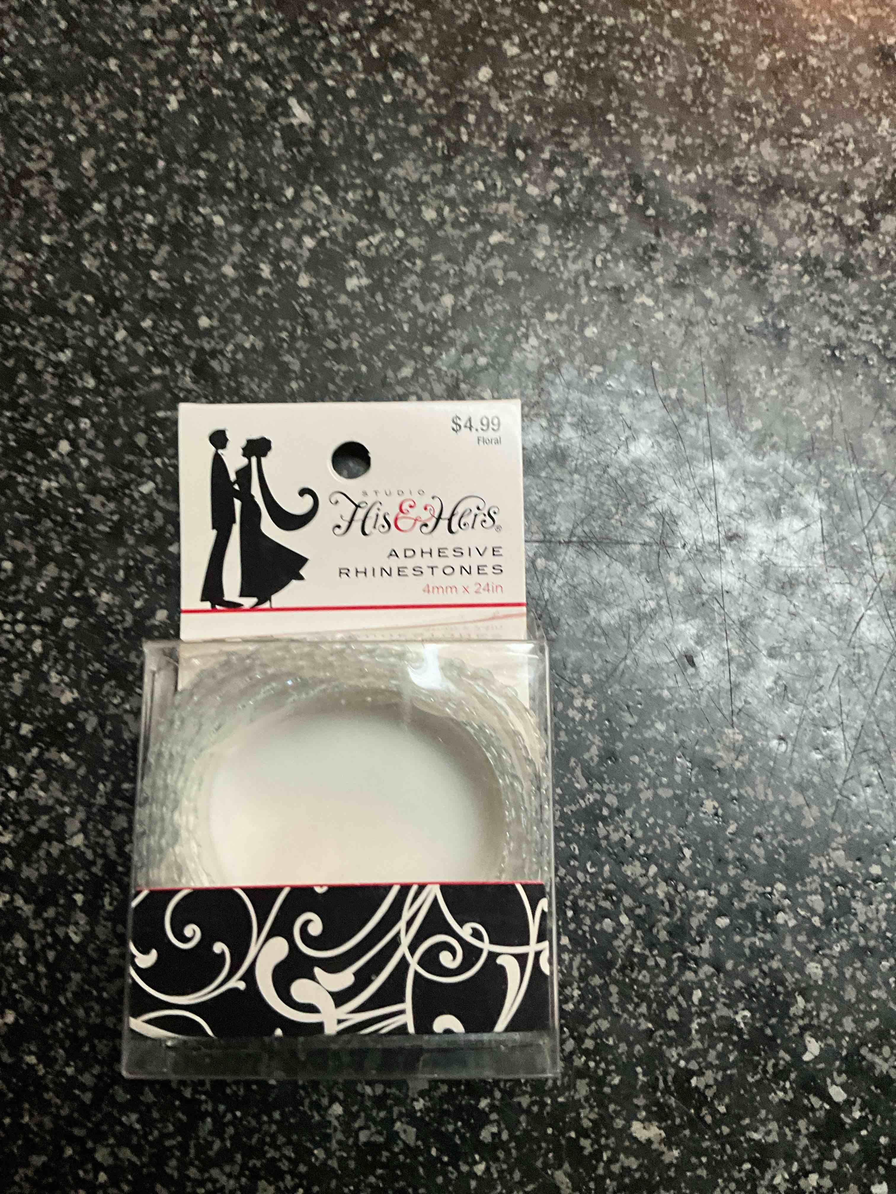 Studio - His & Hers - Adhesive Rhinestones -  4in x 26 in.  