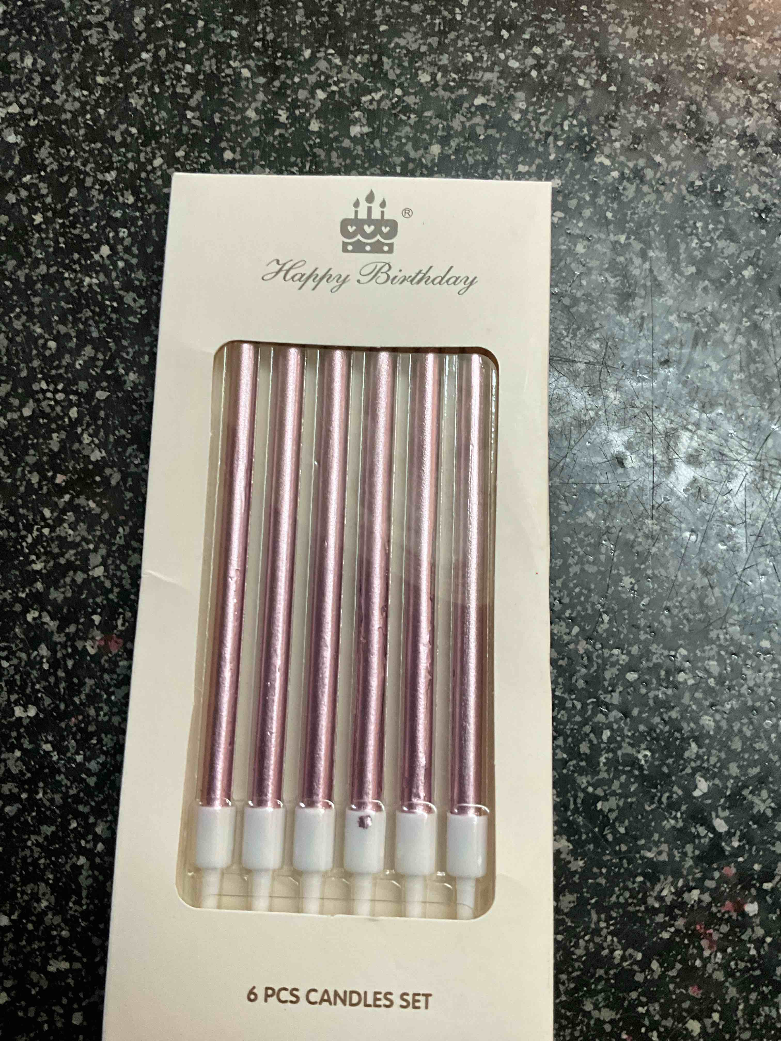 Happy Birthday Candles - 6 count 