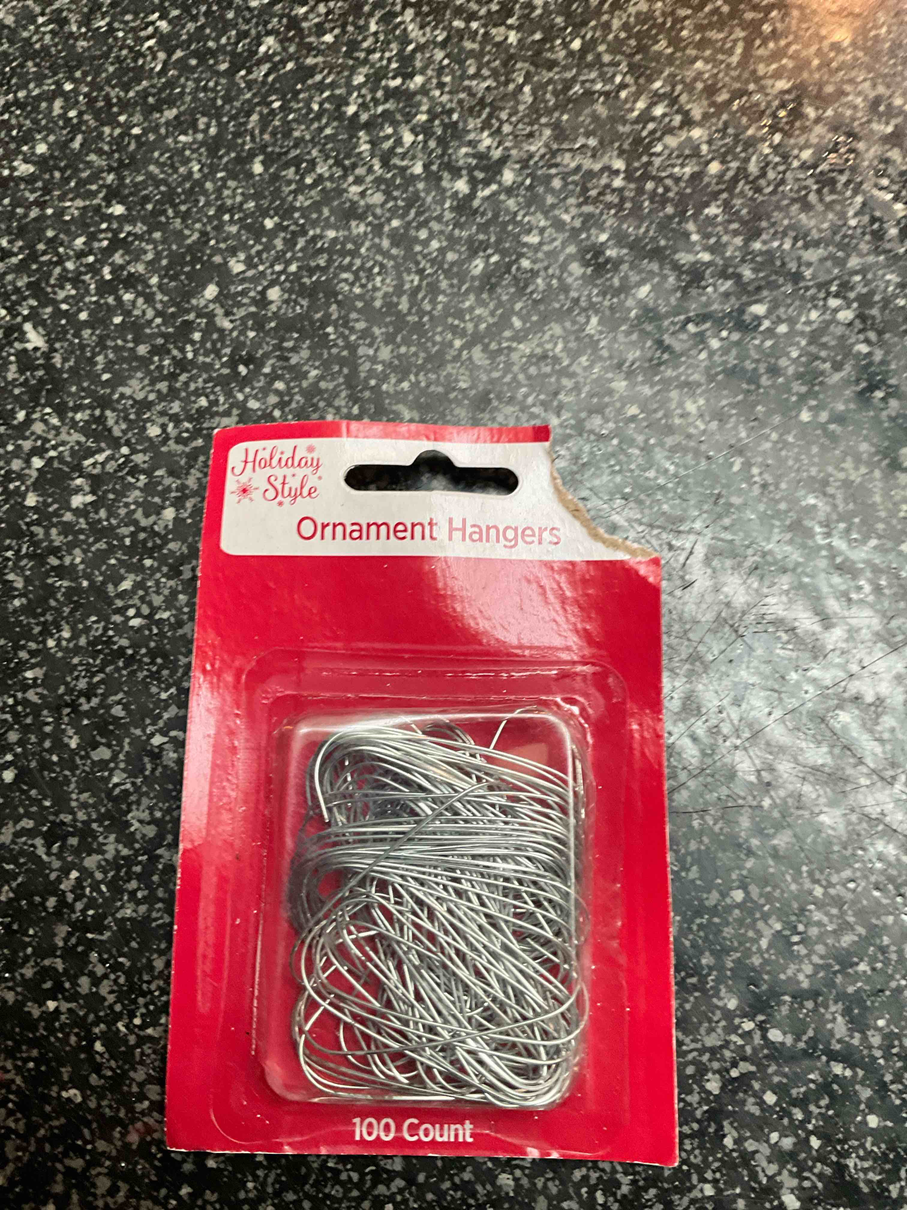 Ornament Hangers - 100 count - Silver 
