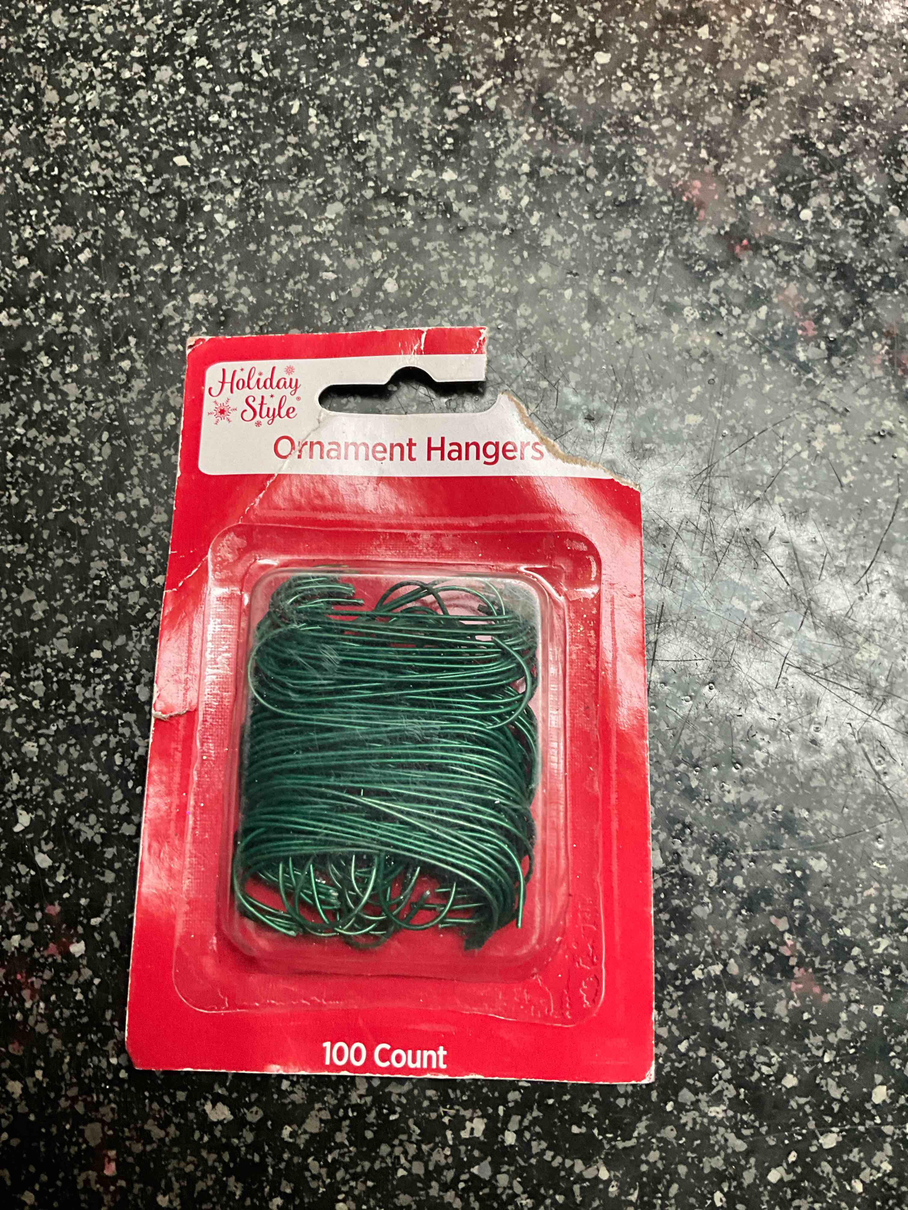 Ornament Hangers - 100 count - Green 