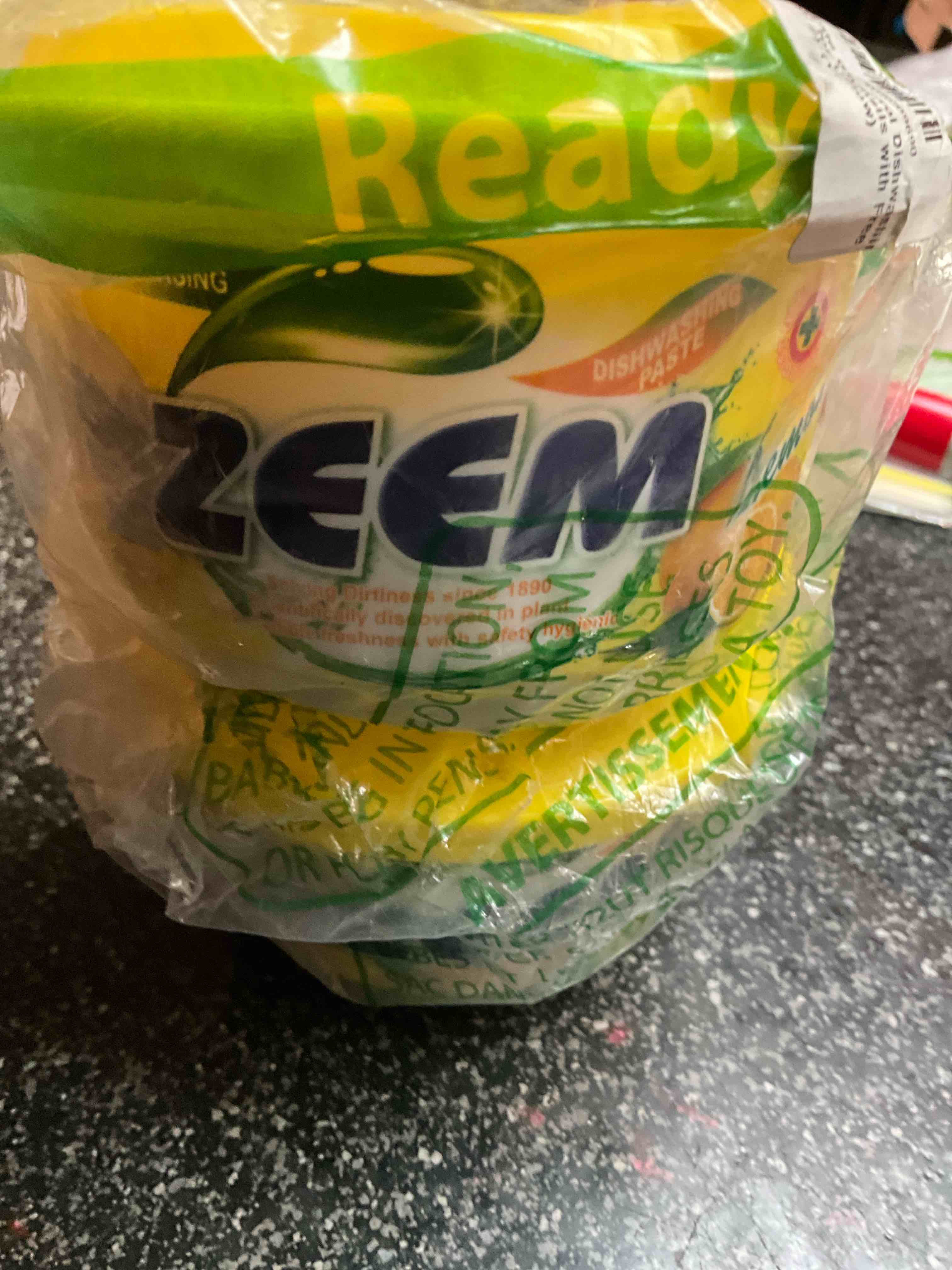 Zeem - Dishwashing Paste - Lemon - 2 count 