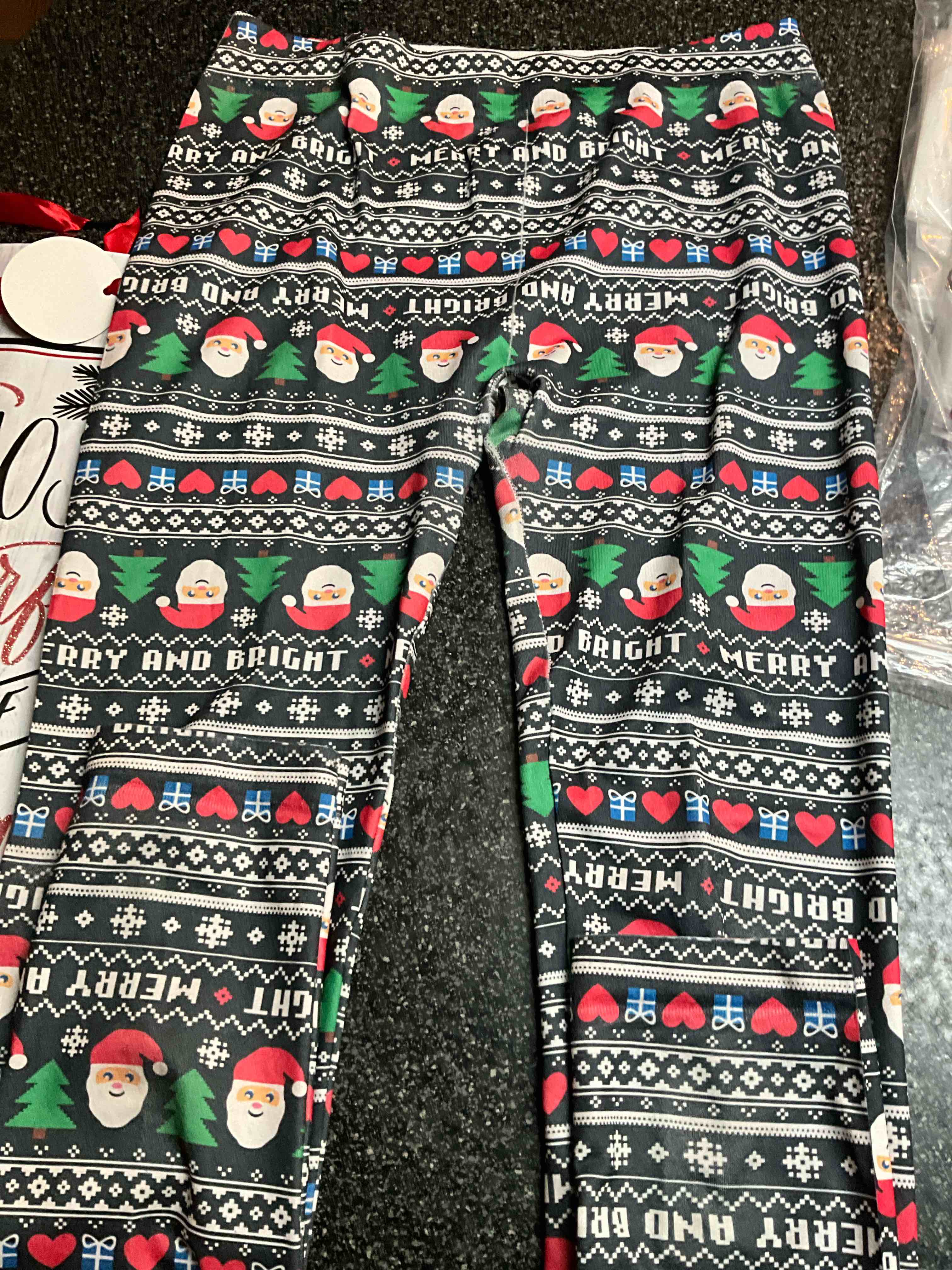 Ladies - NO/BO - Christmas - Leggings - size - LG/11-13 