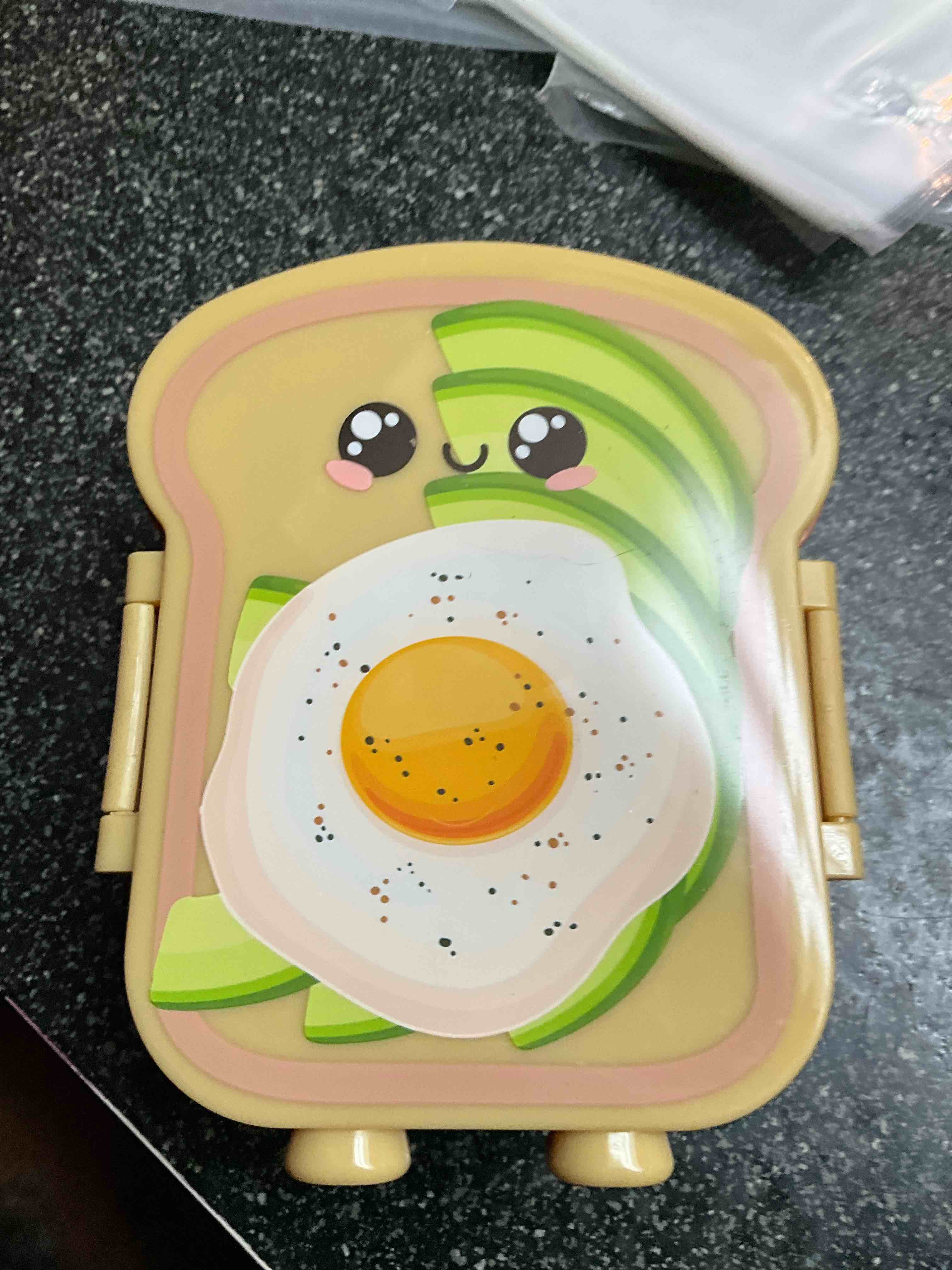 Room 2 Room - Avocado Toast Bento Box - dishwasher/micro safe