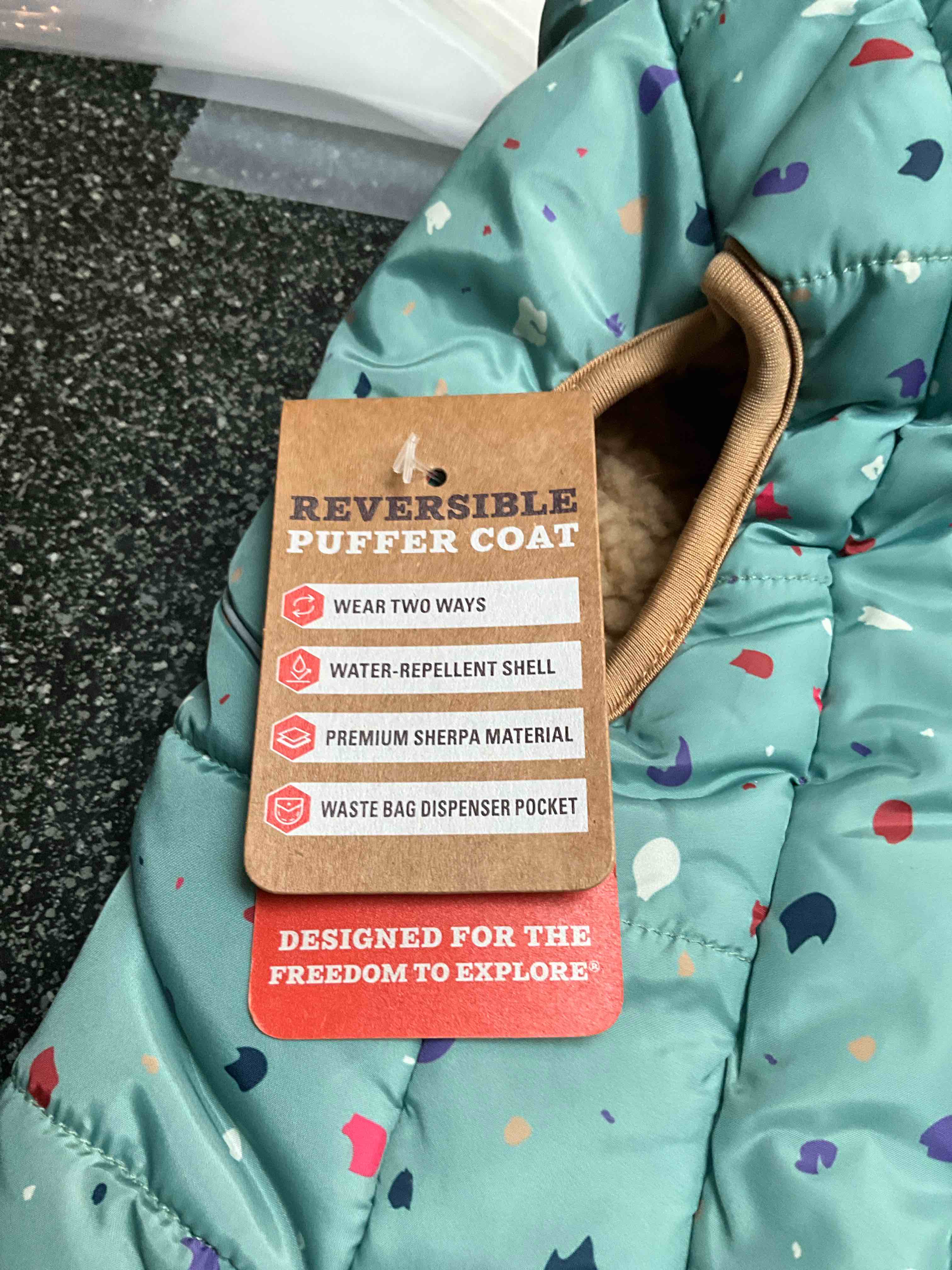 Arcadia Trail - Pet Double Duty - Reversible Puffer Coat Size - S