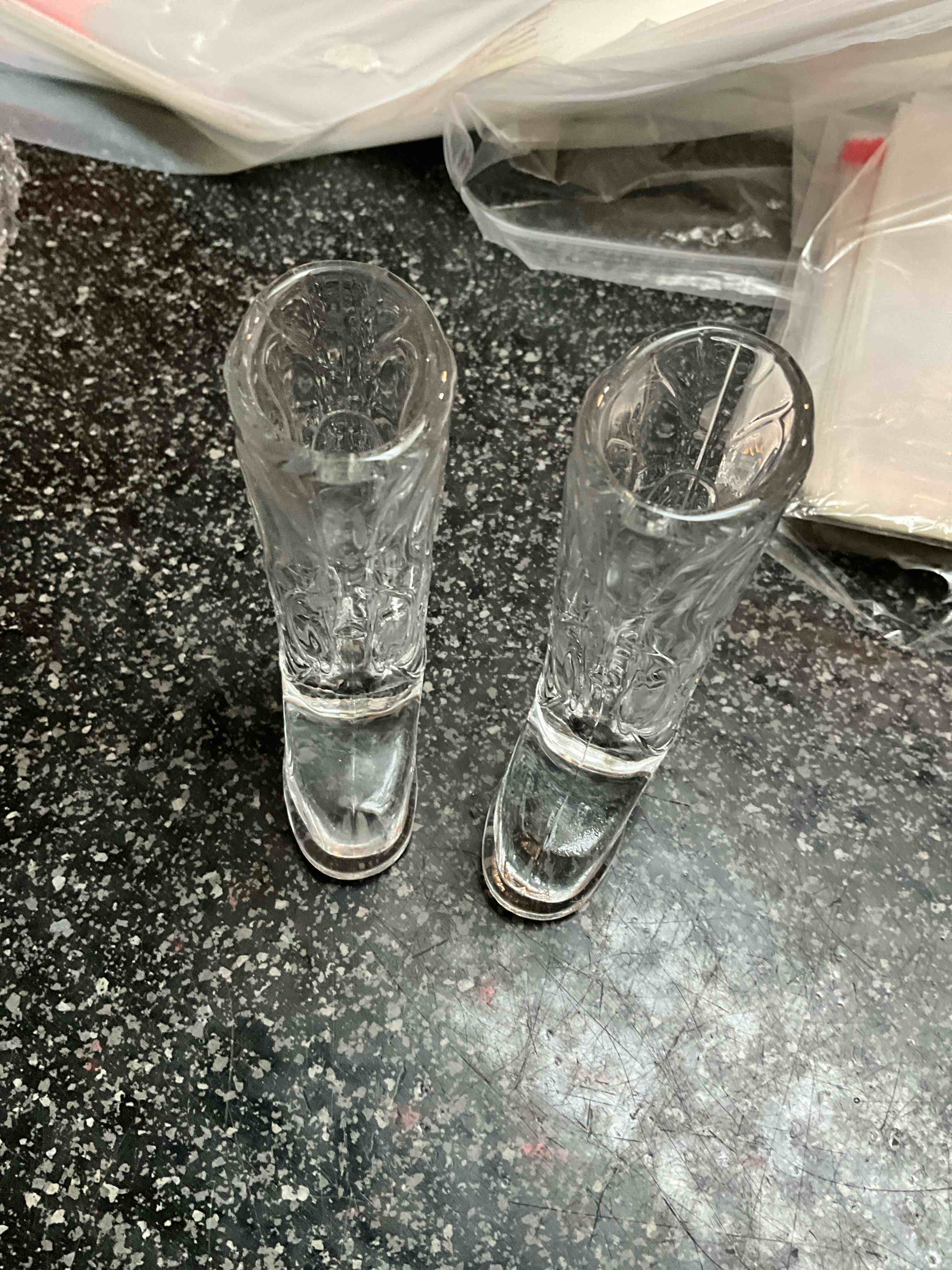 Decorative Glass Cowboy Boots