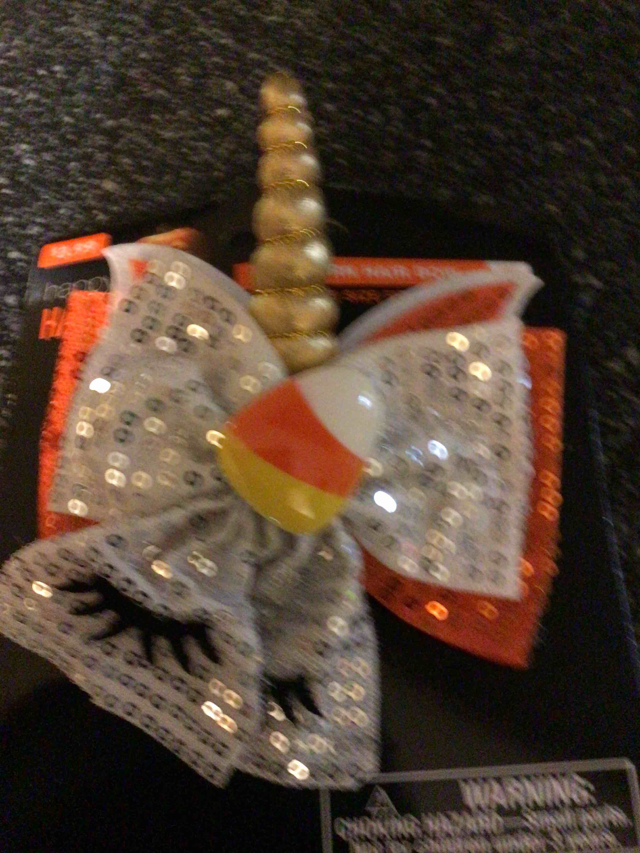 Halloween Unicorn Hair Bow 